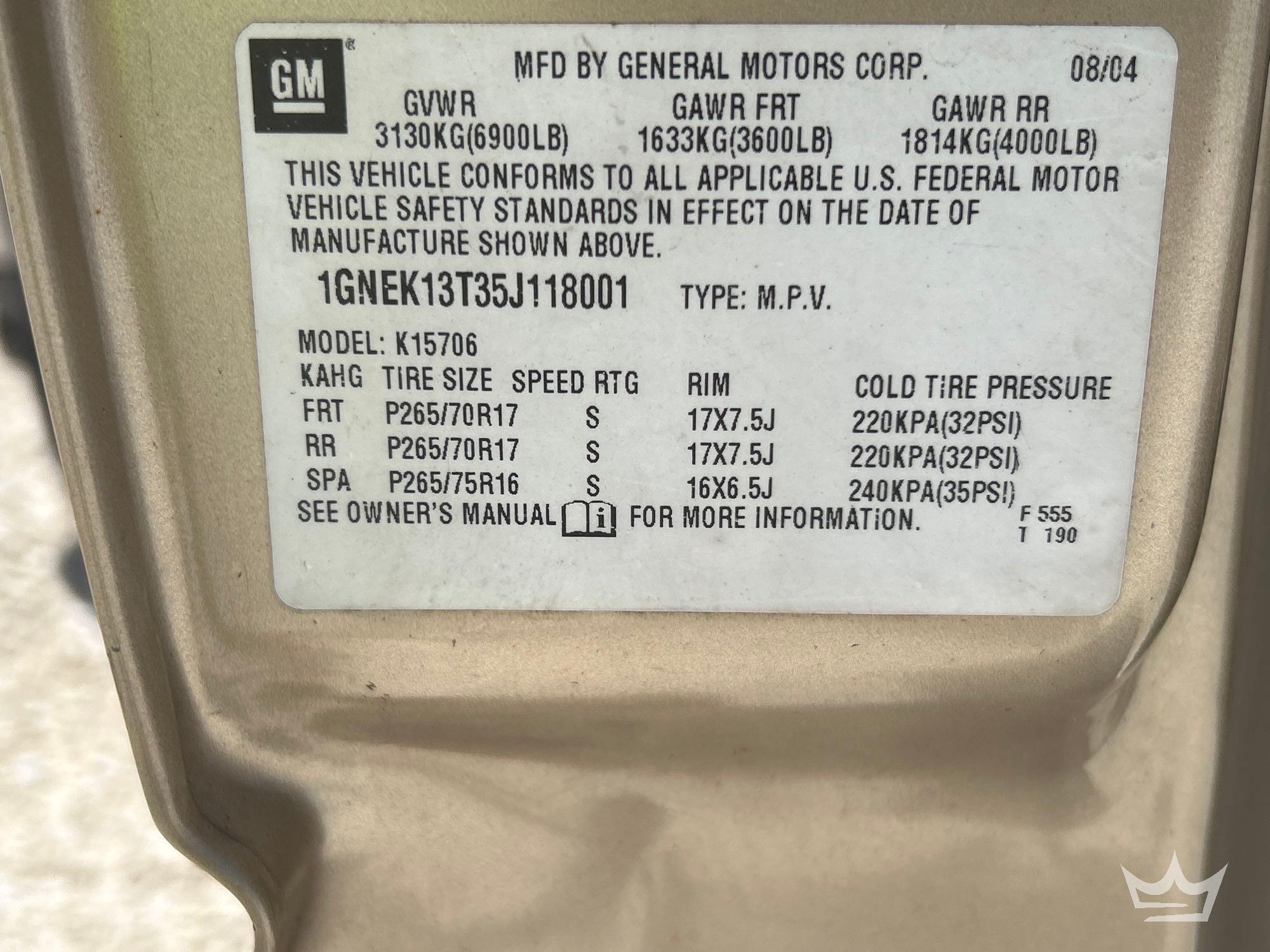 2005 Chevrolet Tahoe