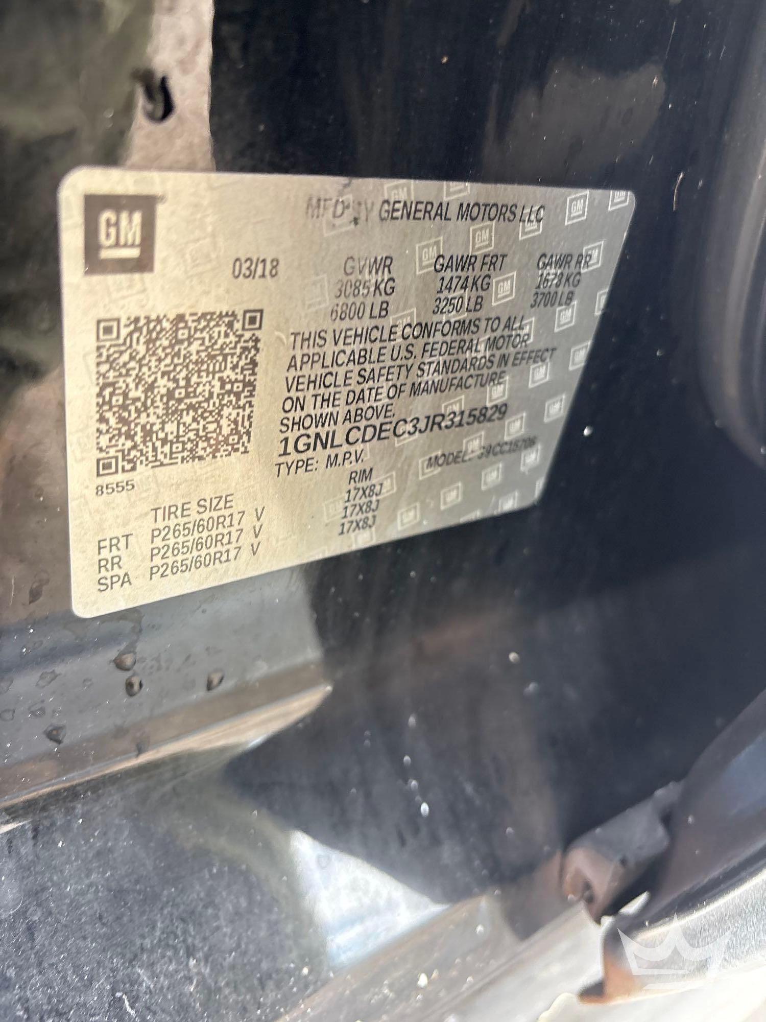 2018 Chevrolet TAHOE