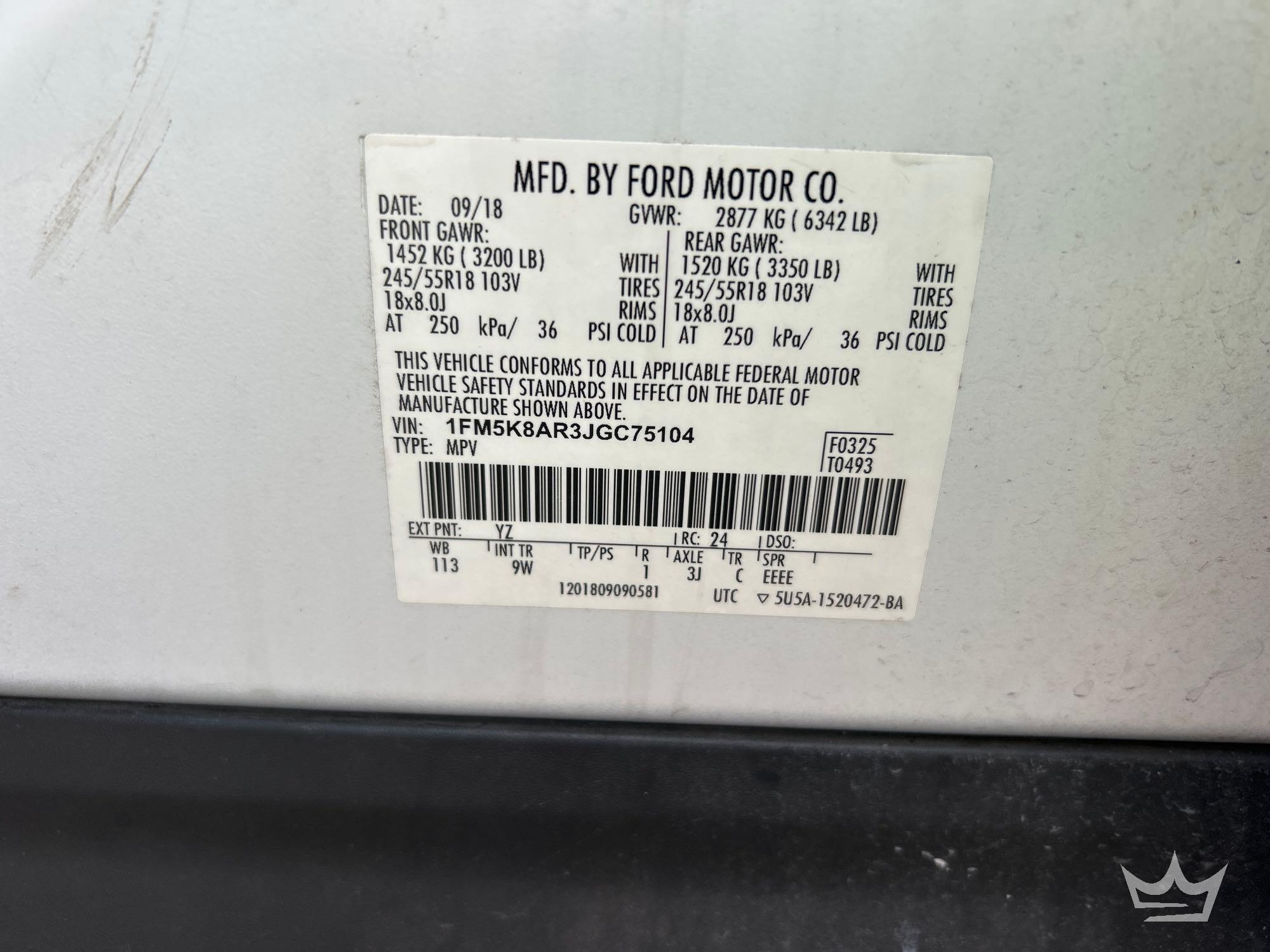 2018 Ford EXPLORER