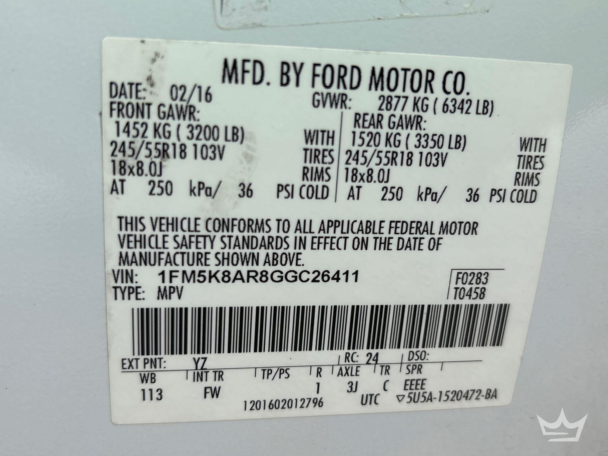 2016 Ford EXPLORER