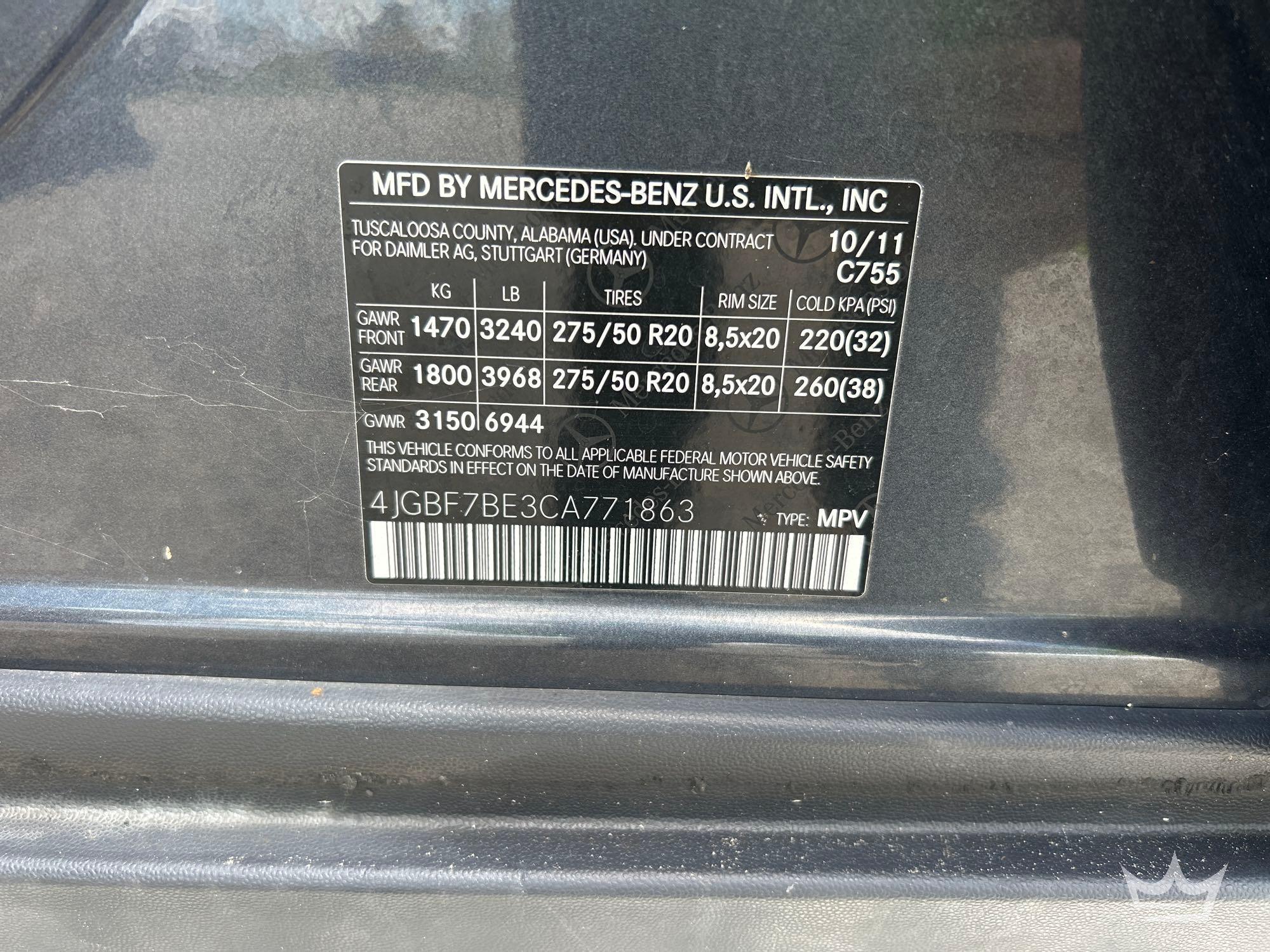 2012 Mercedes-Benz GL450