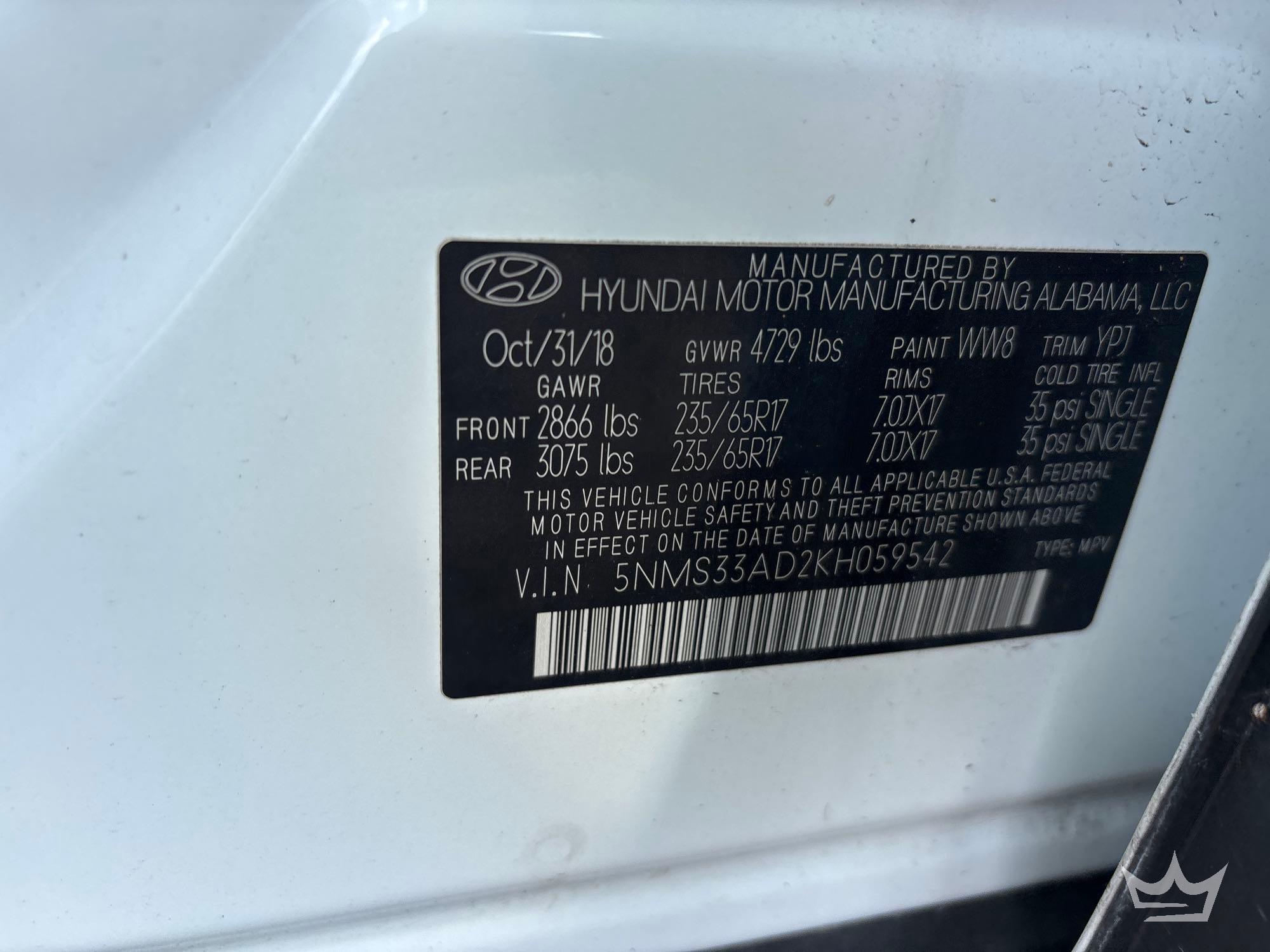 2019 Hyundai SANTA FE