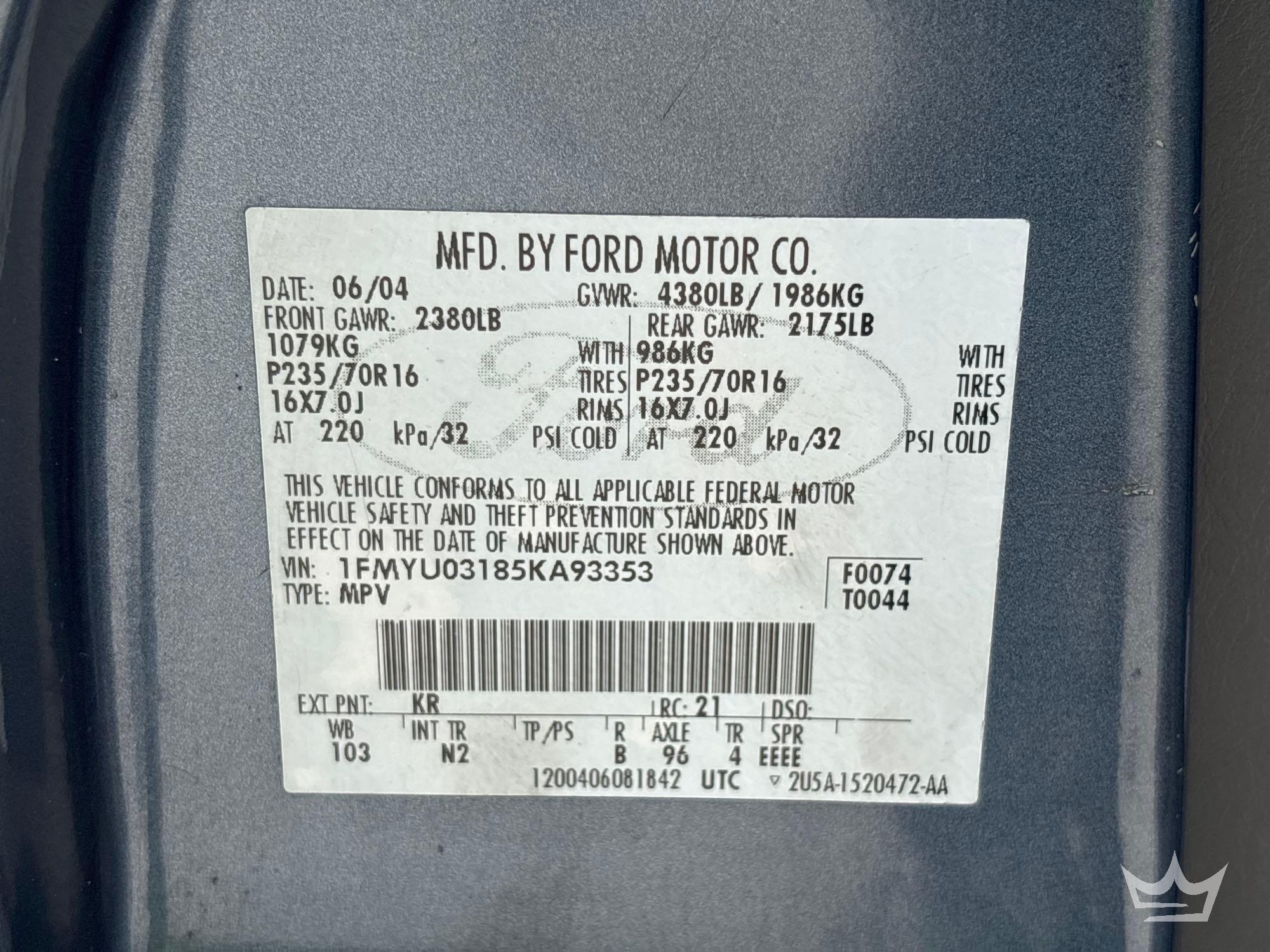 2005 Ford Escape