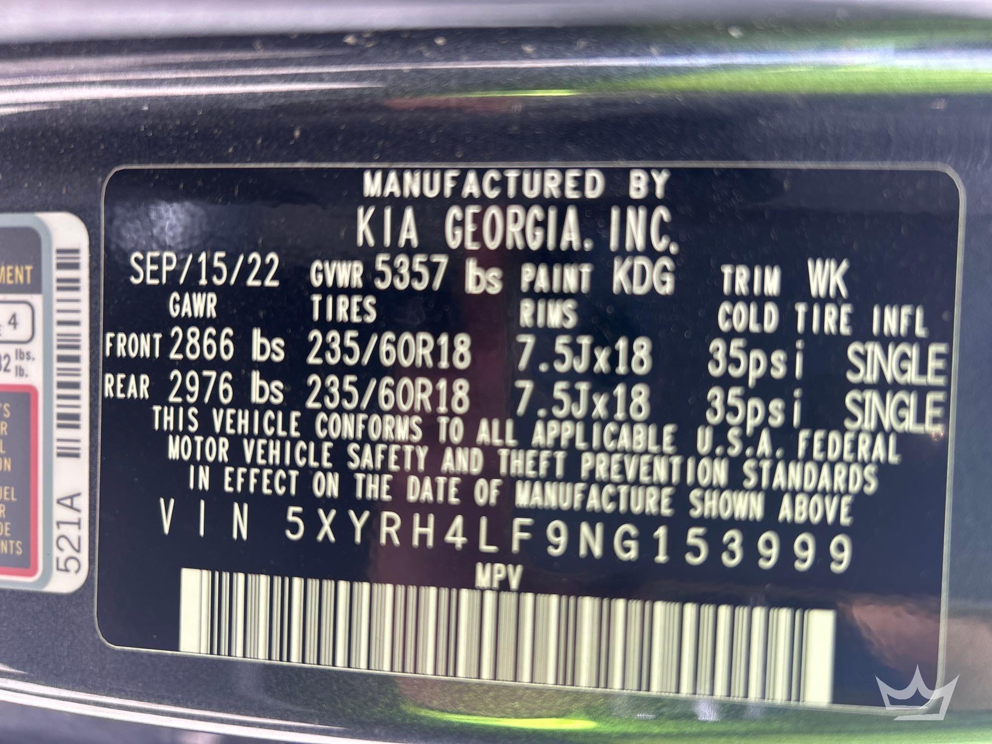 2022 Kia SORENTO