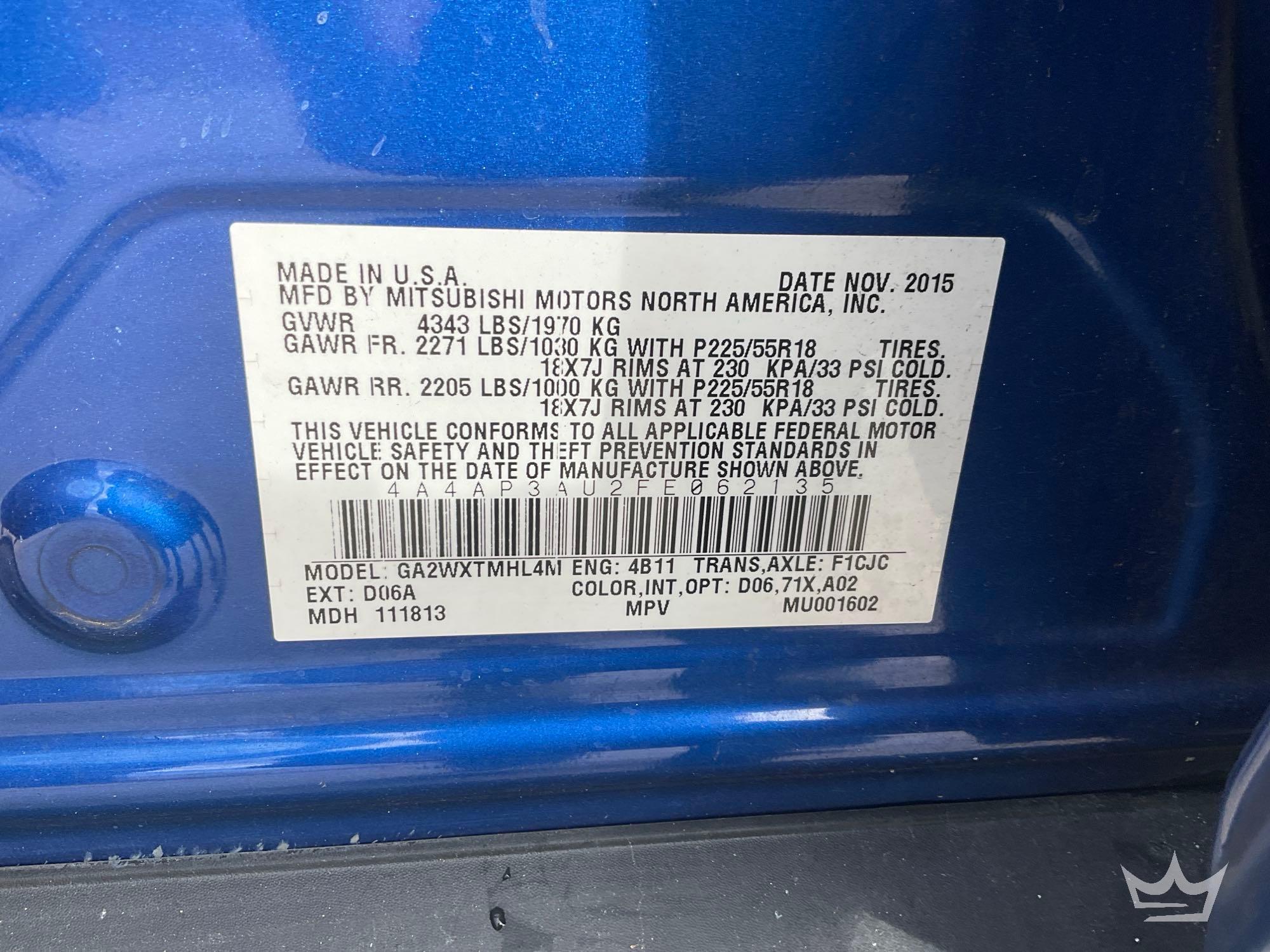 2015 Mitsubishi OUTLANDER
