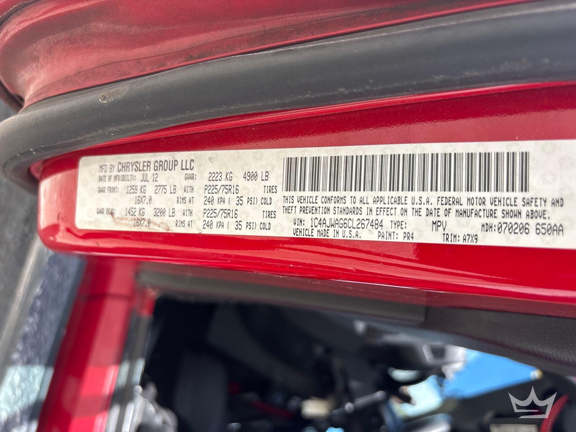 2012 Jeep WRANGLER
