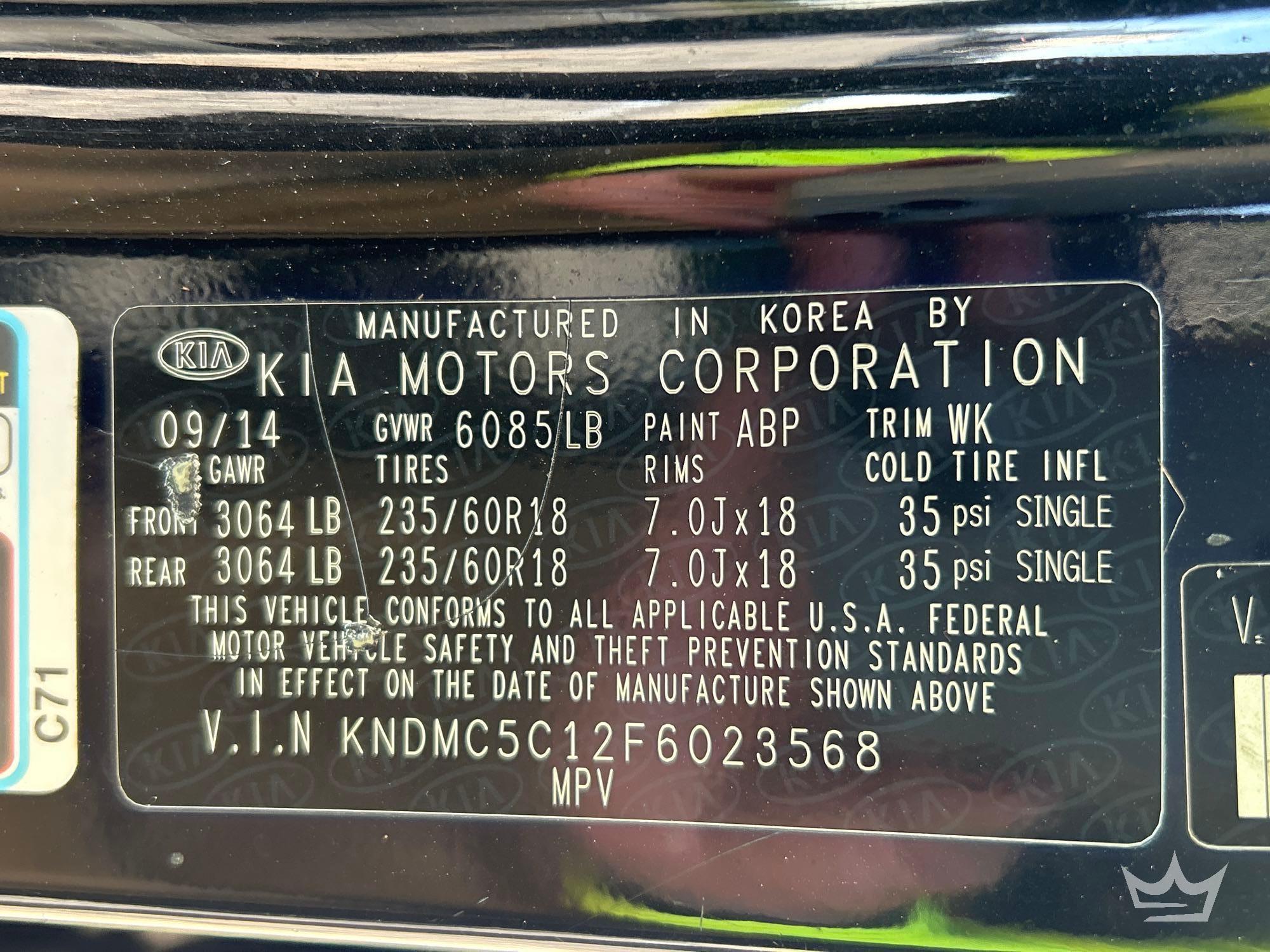 2015 Kia Sedona