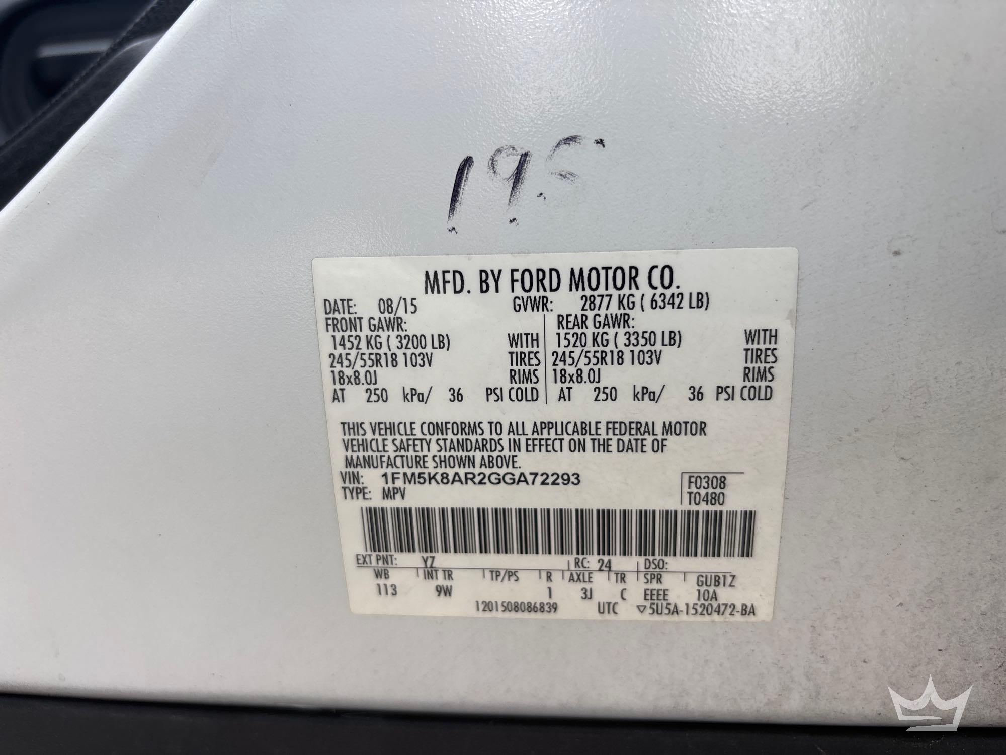 2016 Ford EXPLORER
