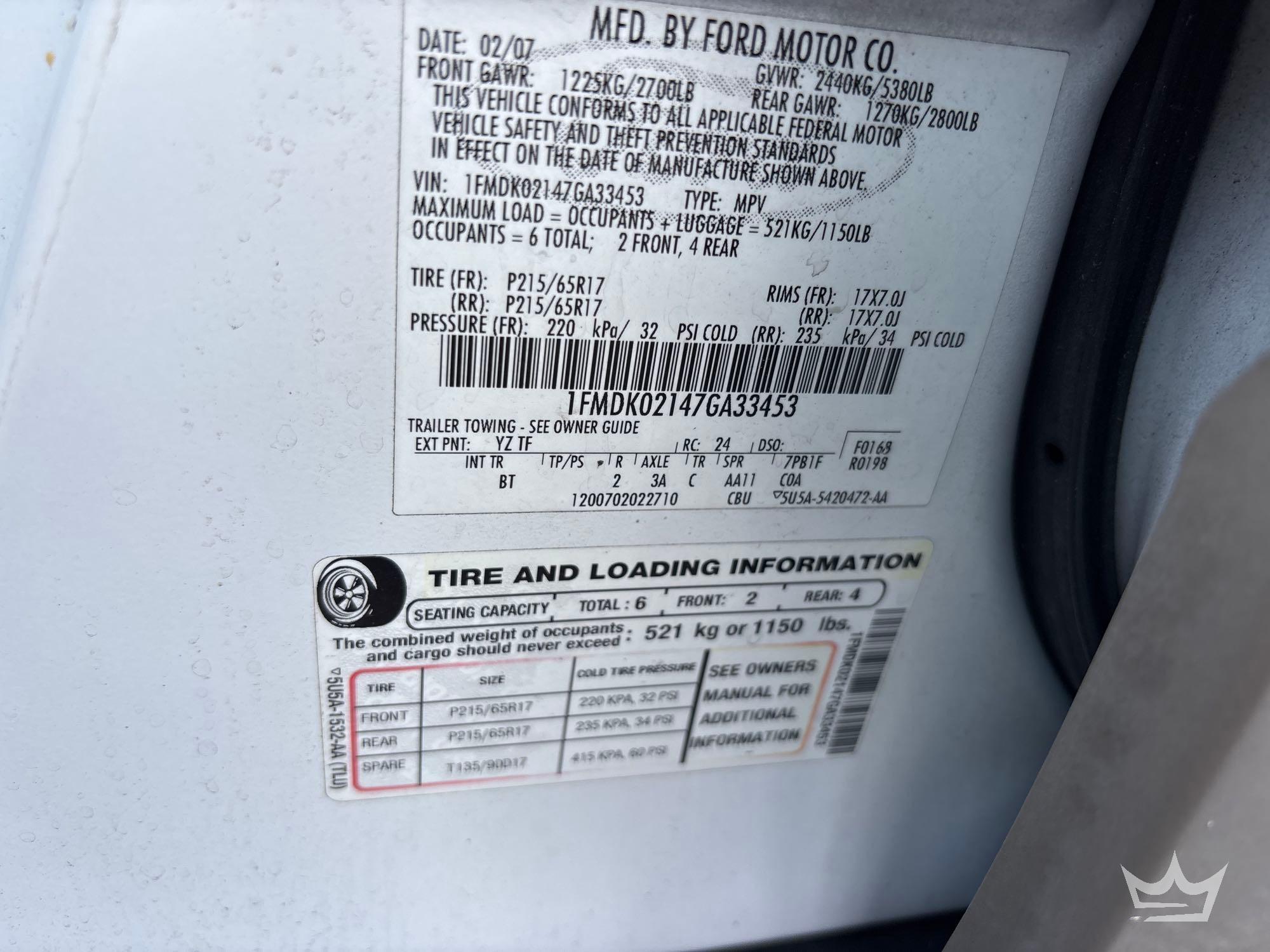 2007 Ford FREESTYLE