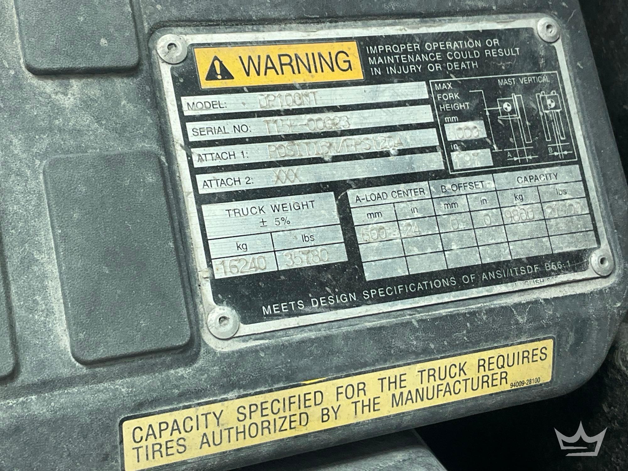 2014 Caterpillar DP100NT