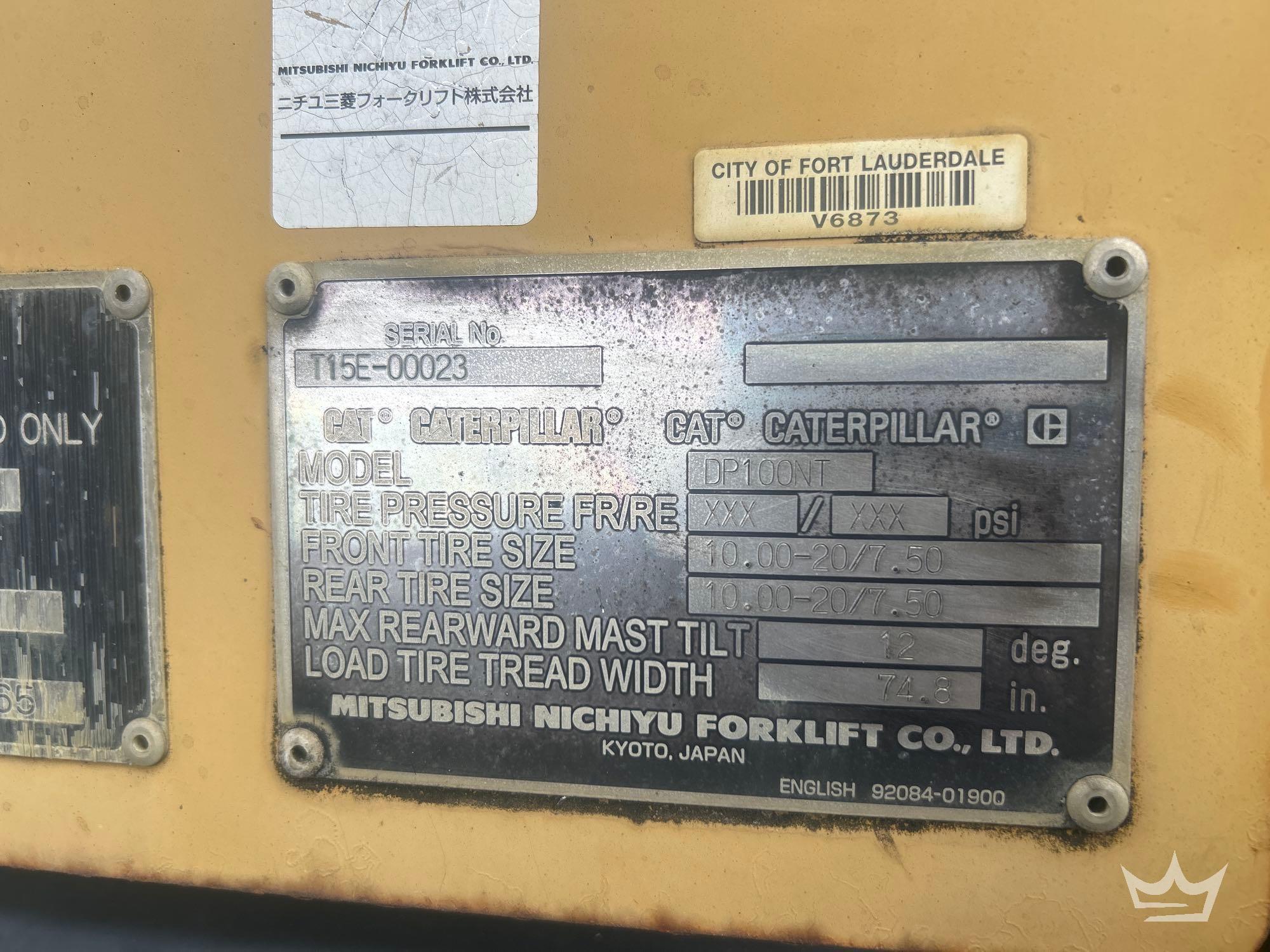 2014 Caterpillar DP100NT