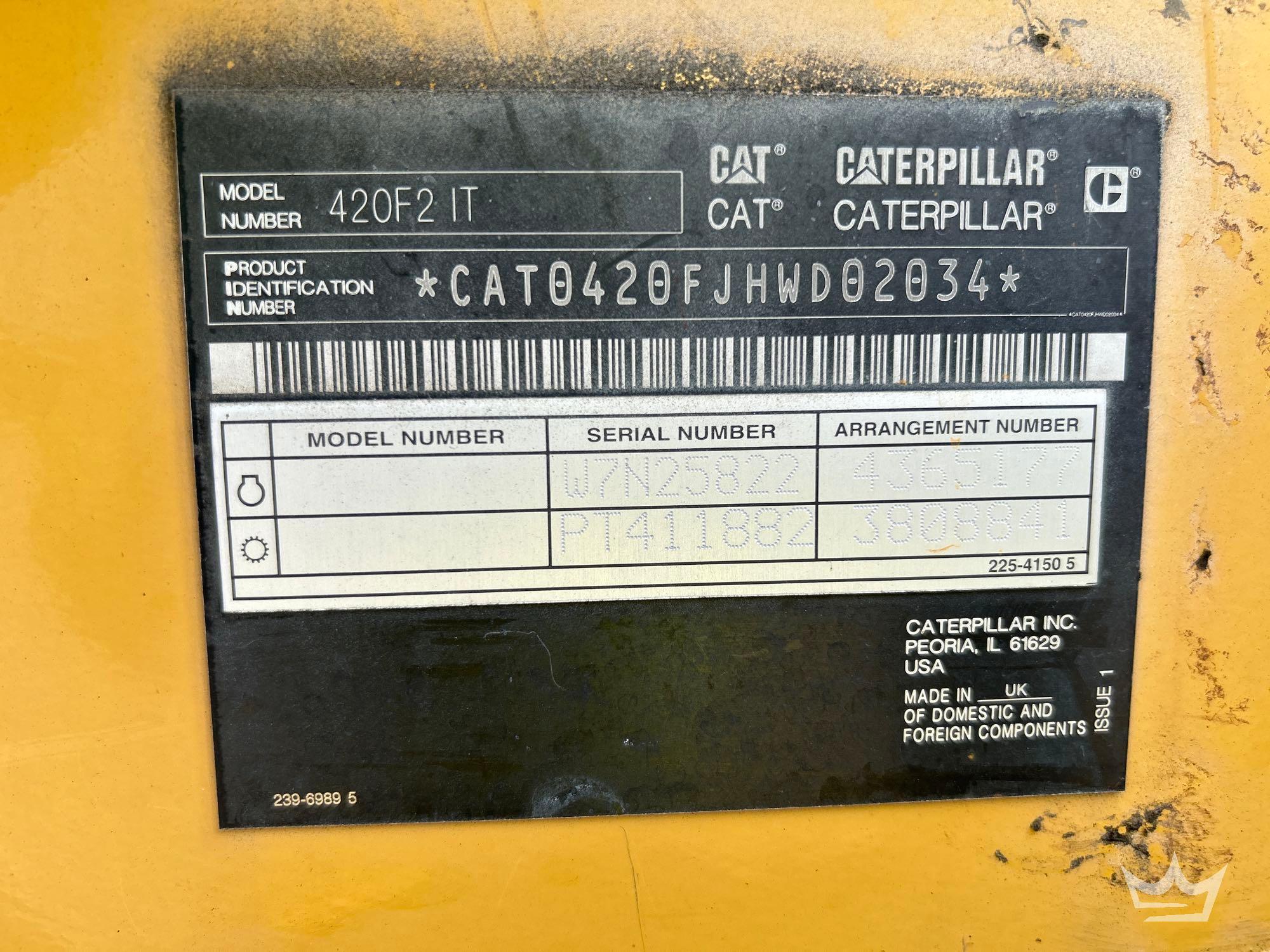2017 Caterpillar 420F2 IT