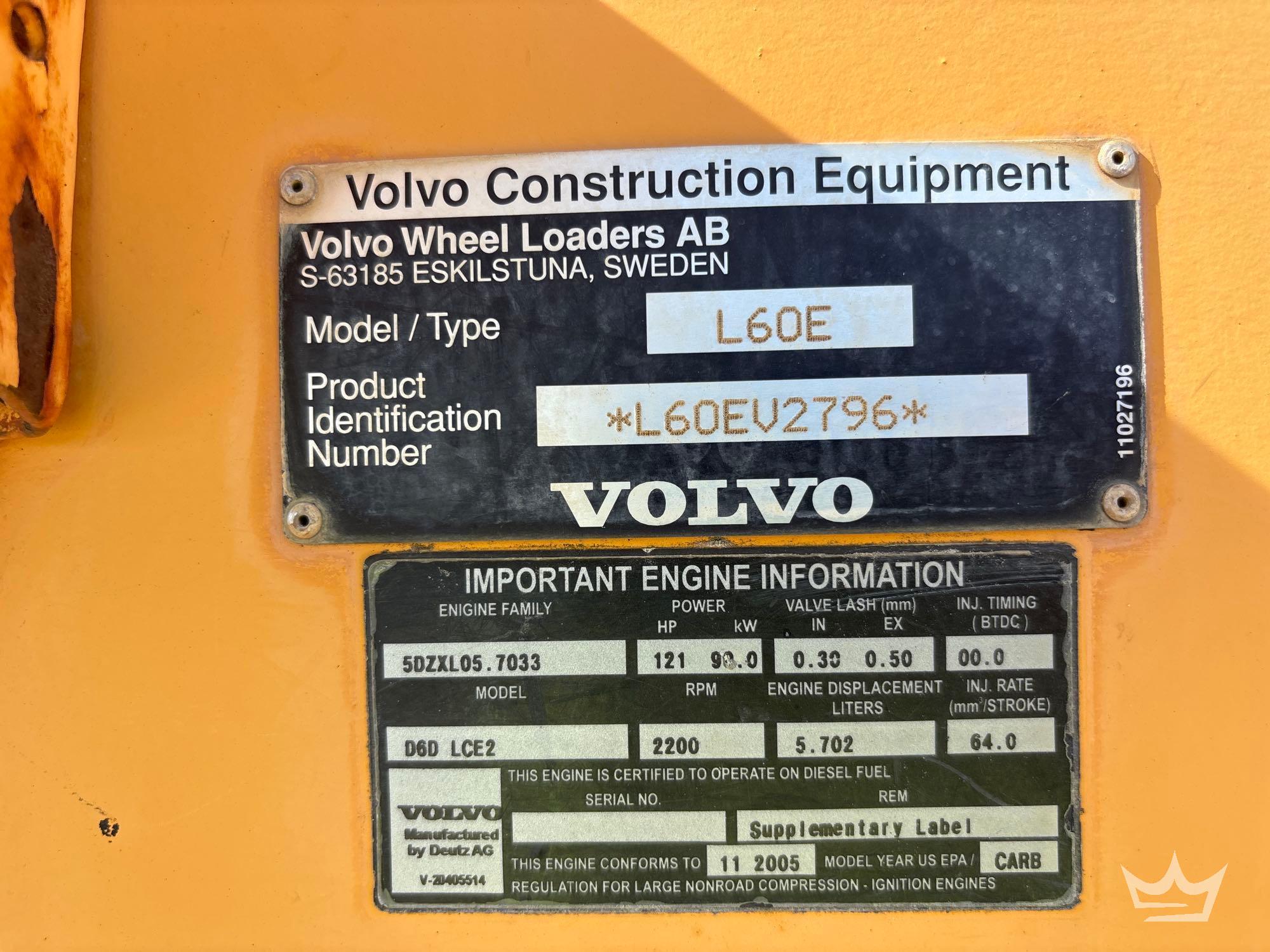 2005 Volvo L60E