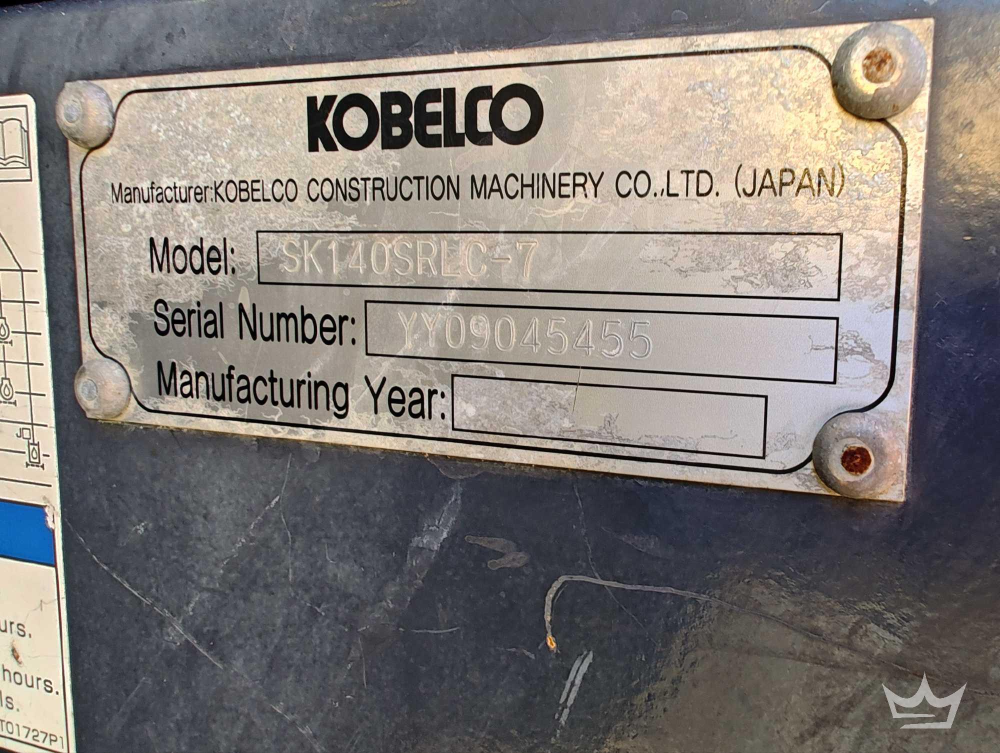 2023 Kobelco SK140SRLC