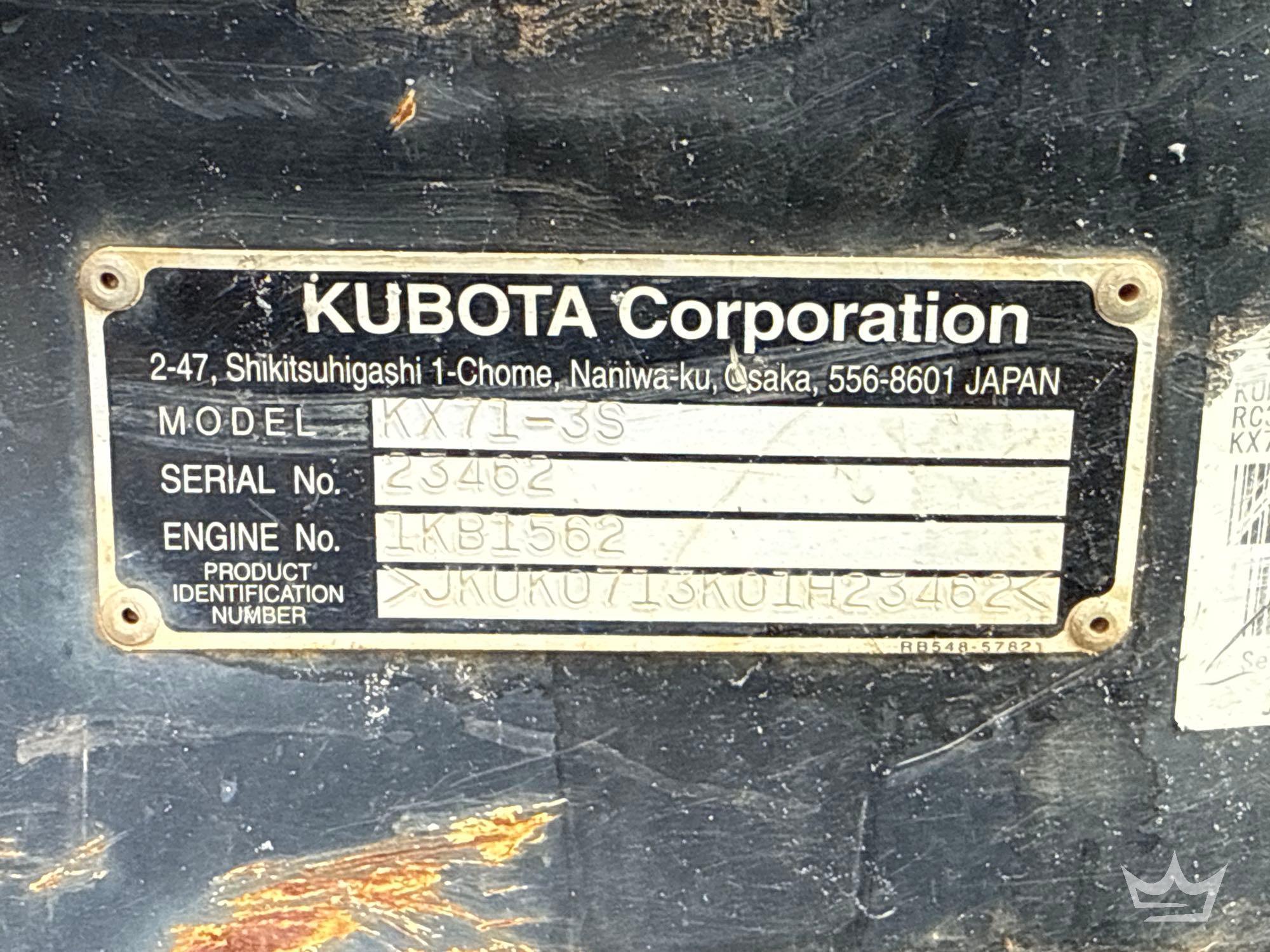 2019 Kubota KX71-3