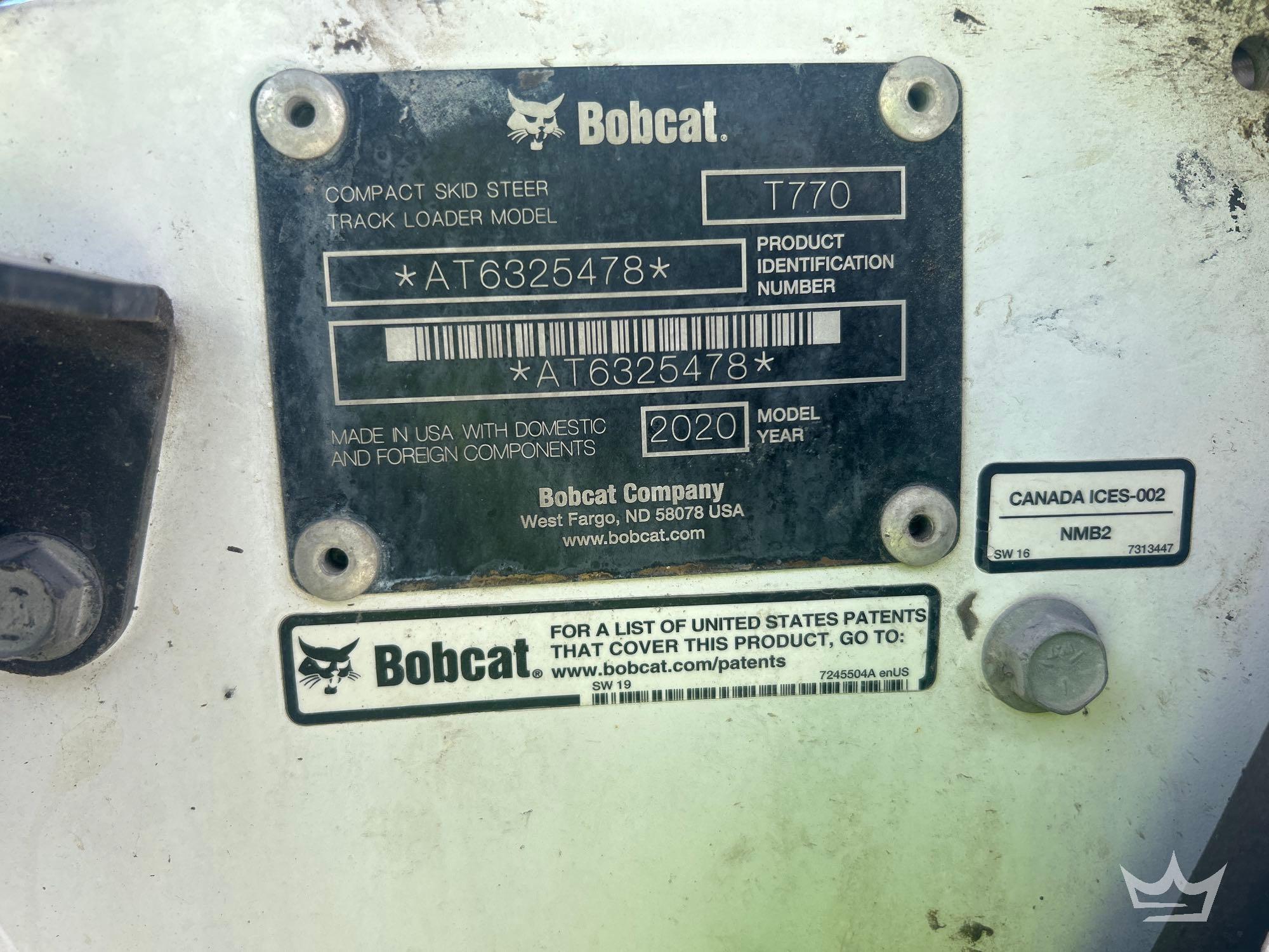 2020 Bobcat T770