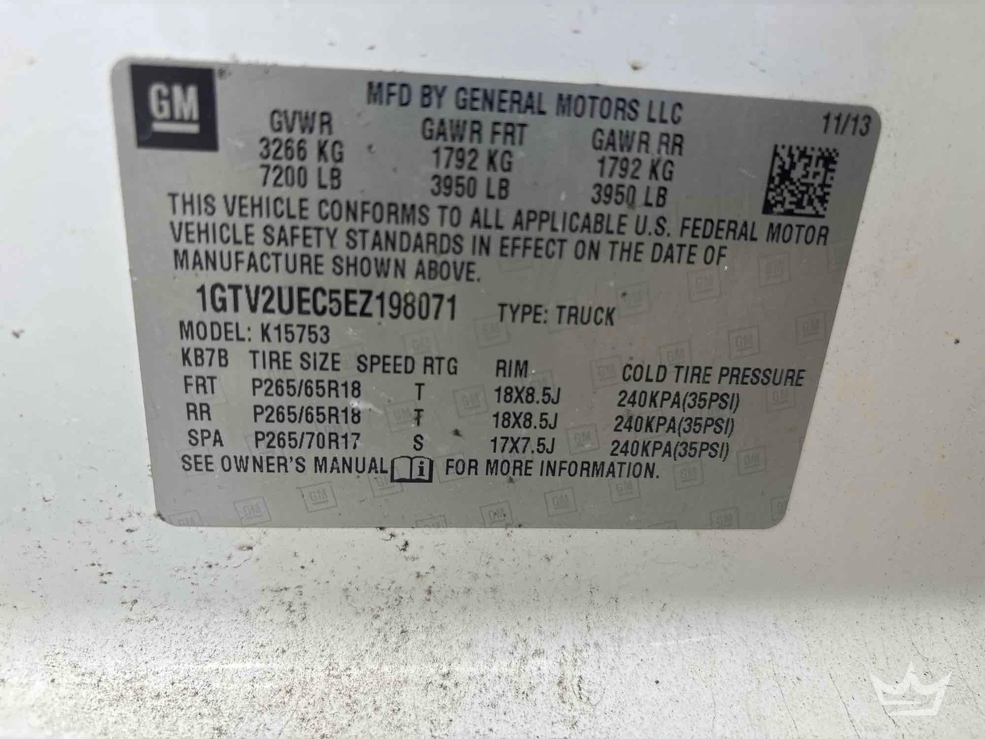 2014 GMC SIERRA