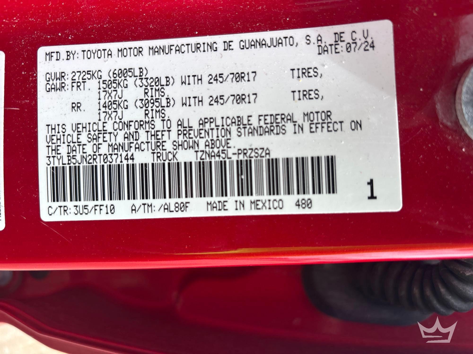 2024 Toyota TACOMA