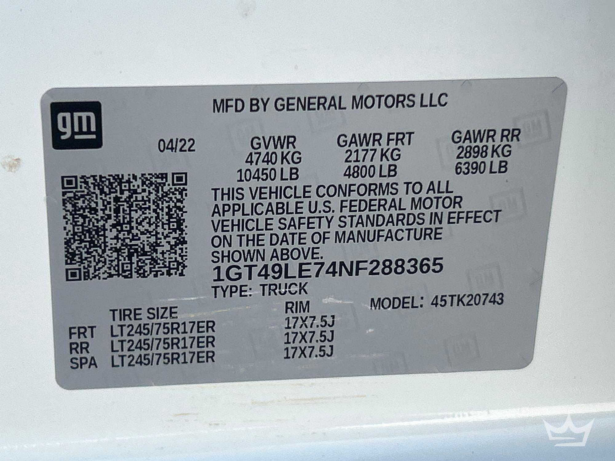 2022 GMC SIERRA 2500