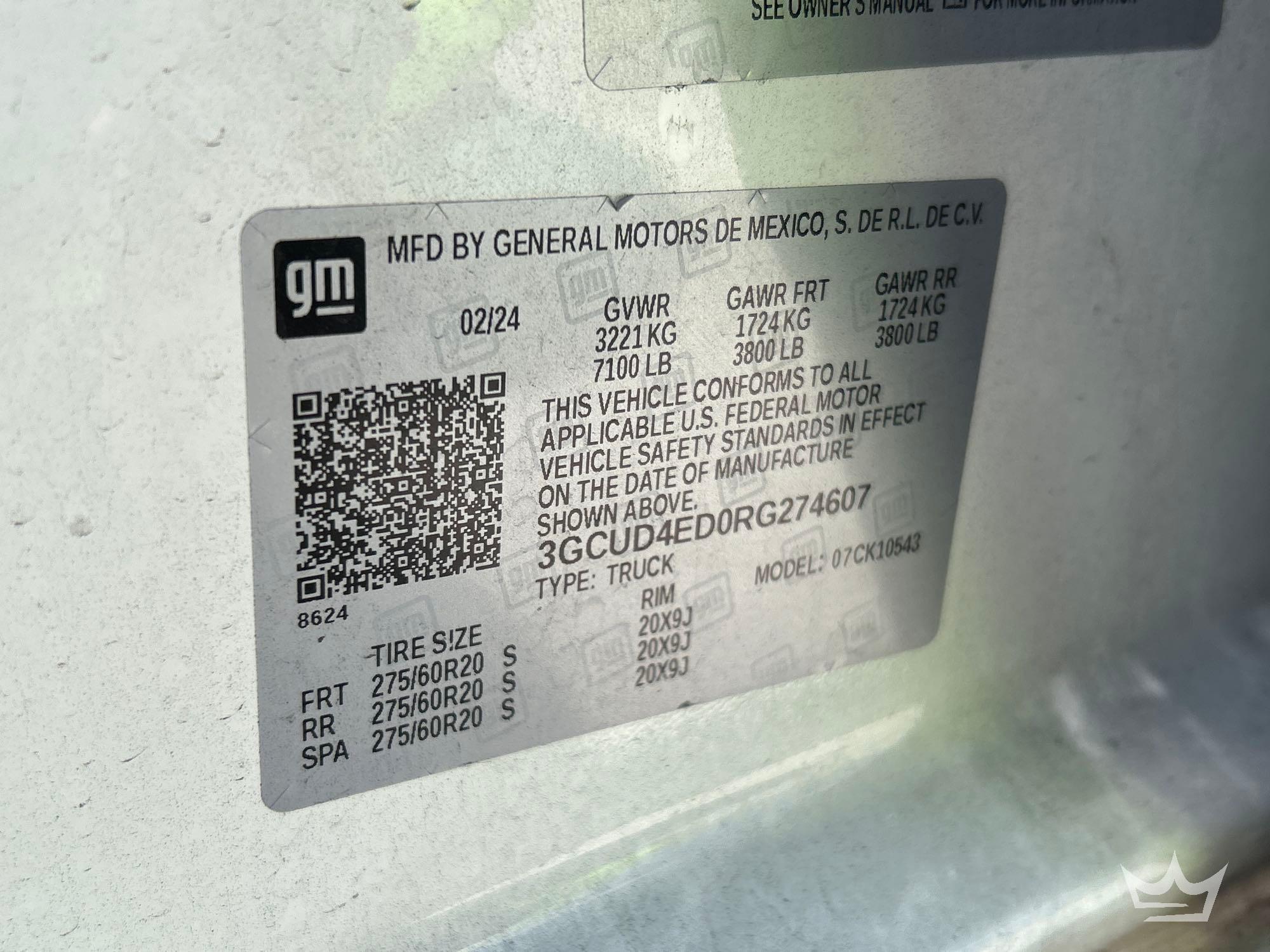 2024 Chevrolet SILVERADO 1500