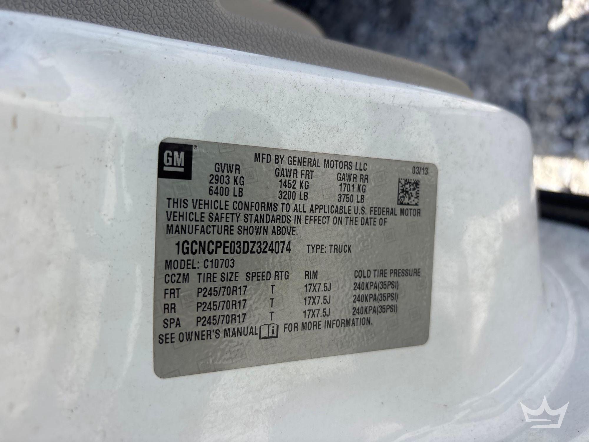 2013 Chevrolet SILVERADO 1500