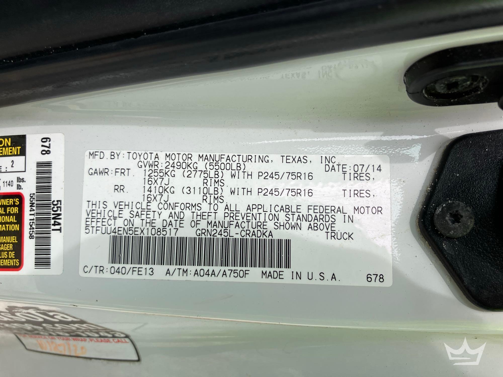 2014 Toyota TACOMA