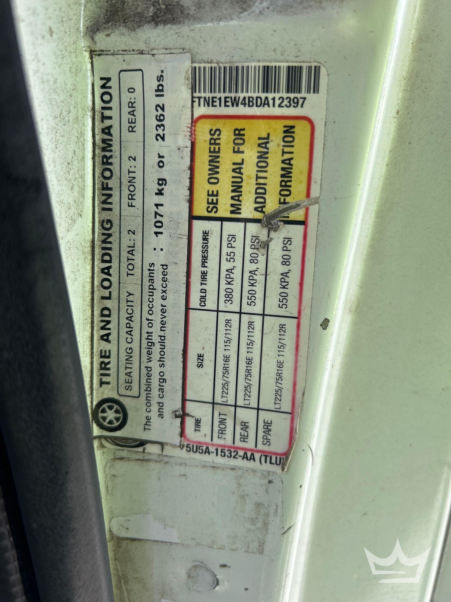 2011 Ford E150