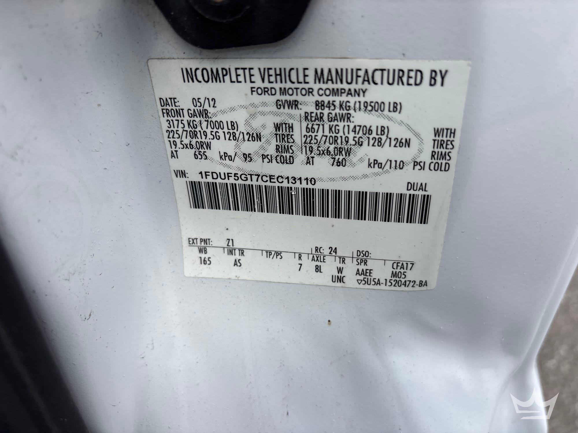 2012 Ford F-550