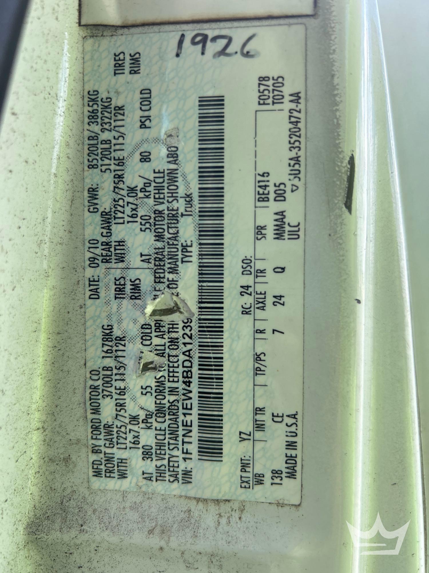 2011 Ford E150
