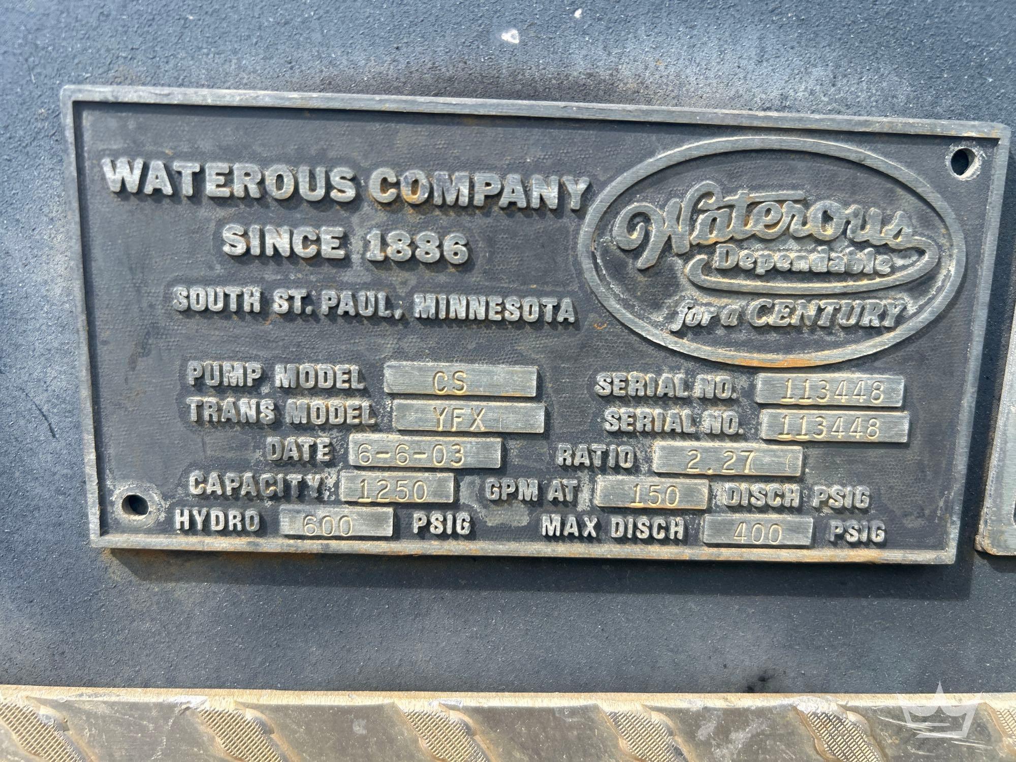 2003 Pierce PUMPER