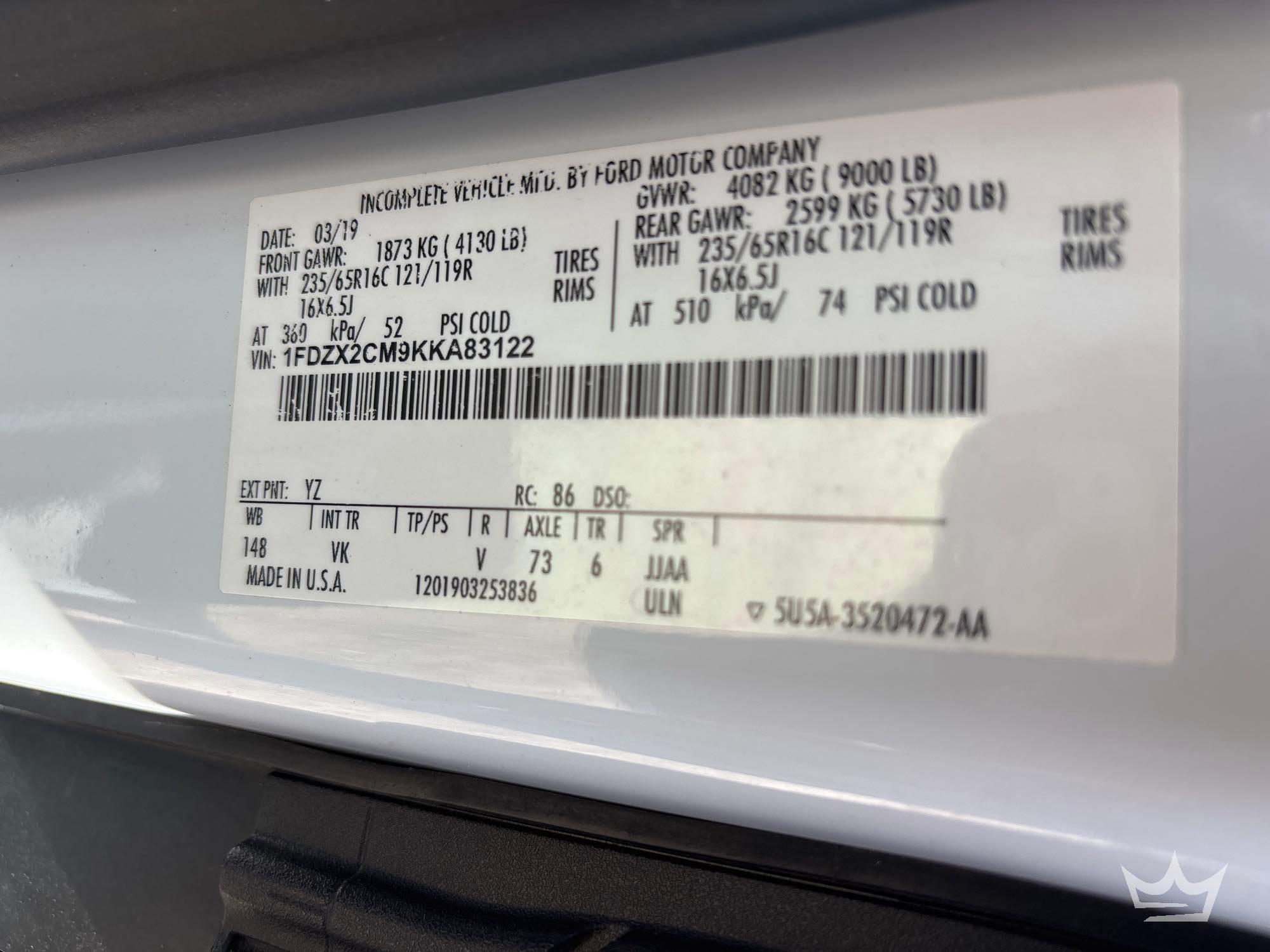 2019 Ford TRANSIT-350