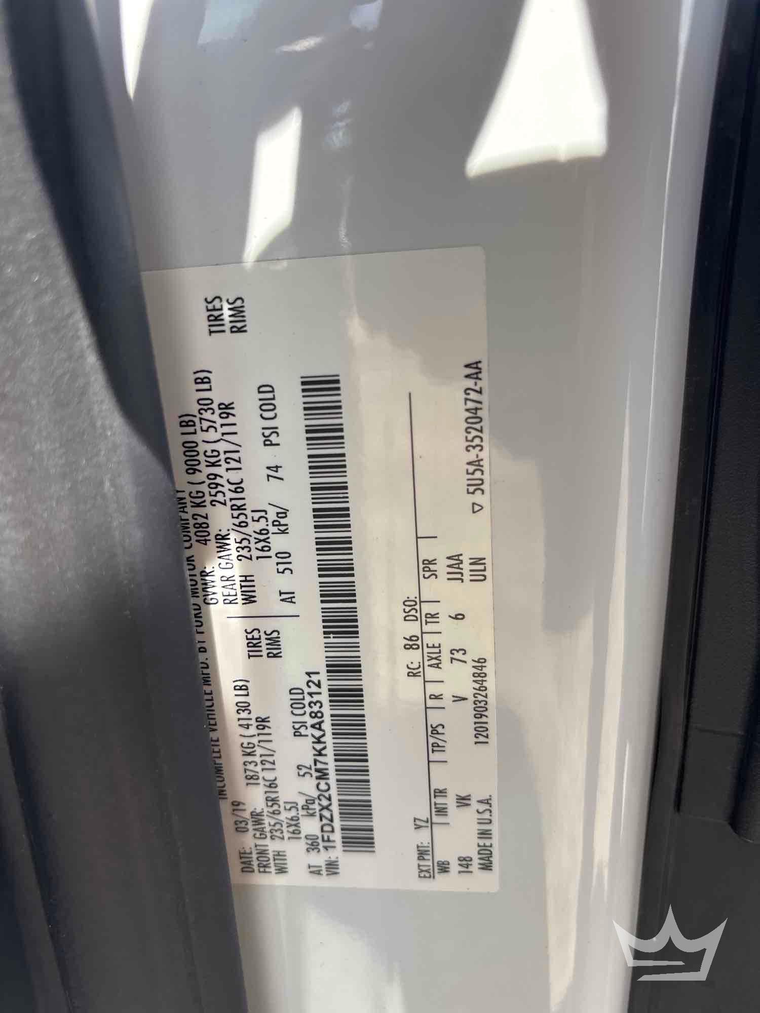 2019 Ford TRANSIT-250