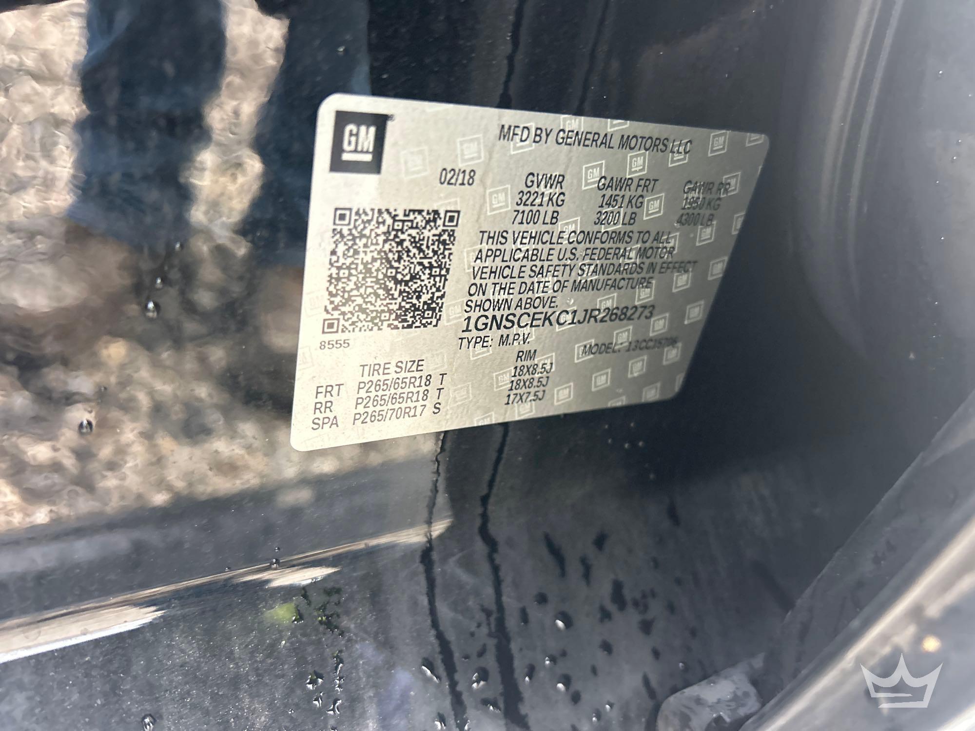 2018 Chevrolet TAHOE