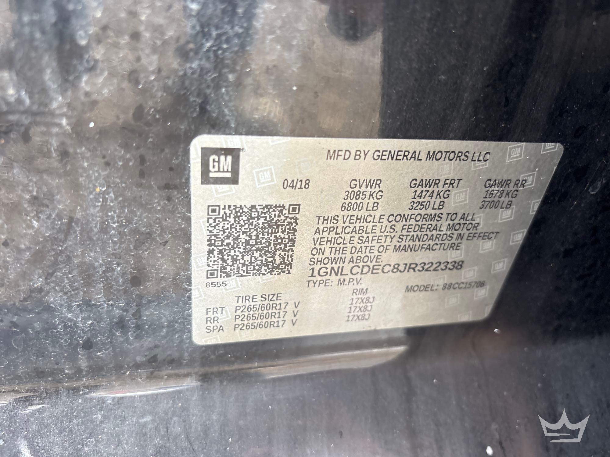 2018 Chevrolet TAHOE