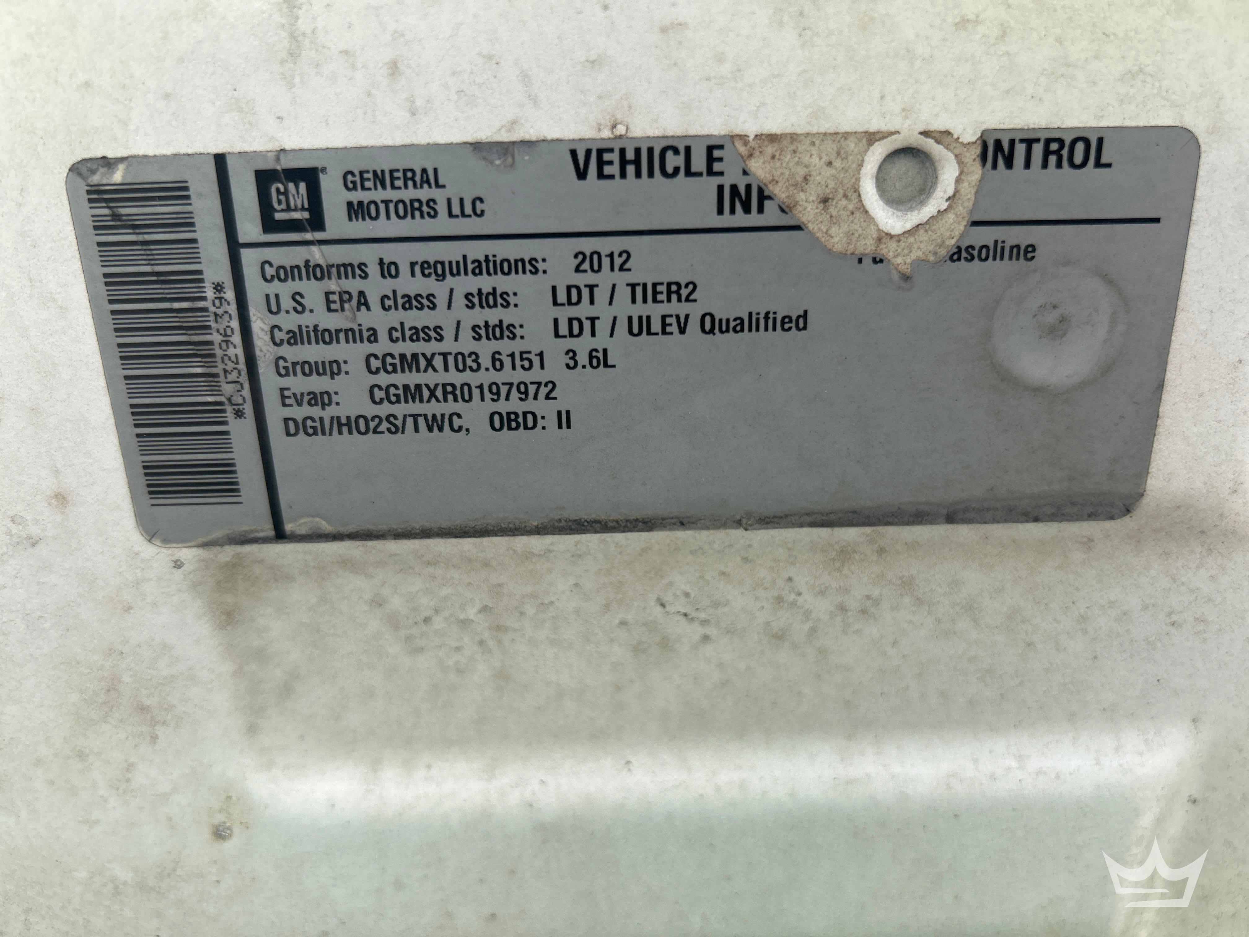 2012 Chevrolet Traverse