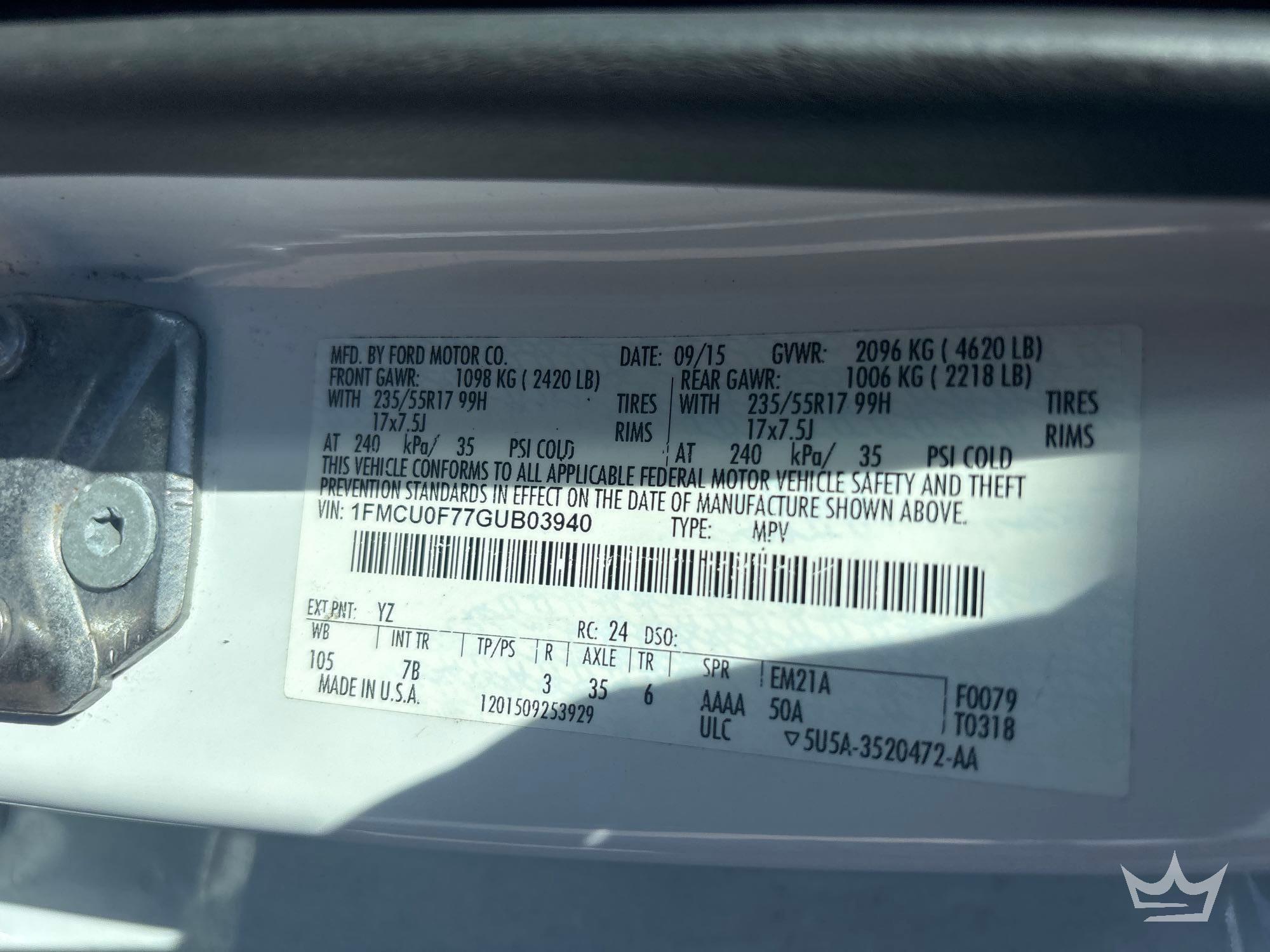 2016 Ford ESCAPE
