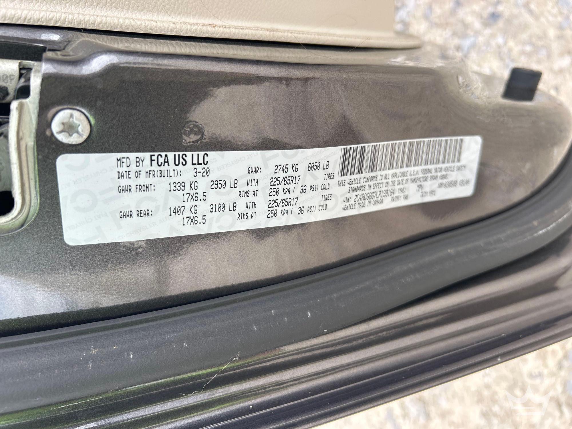2020 Dodge GRAND CARAVAN