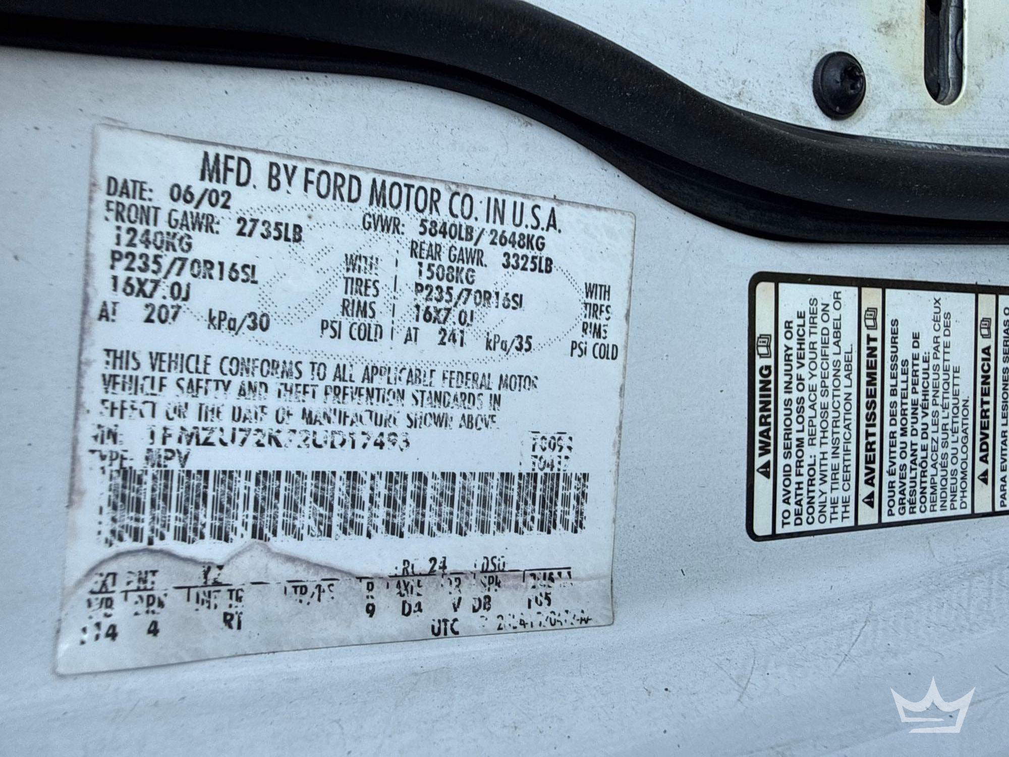 2002 Ford EXPLORER