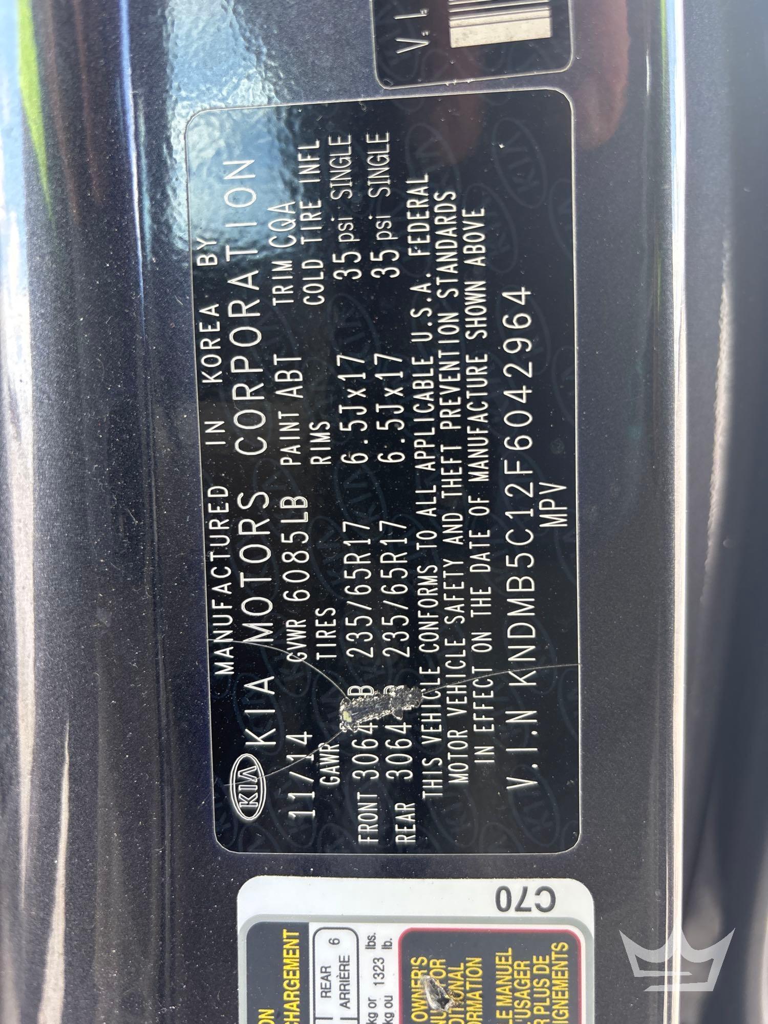 2015 Kia Sedona