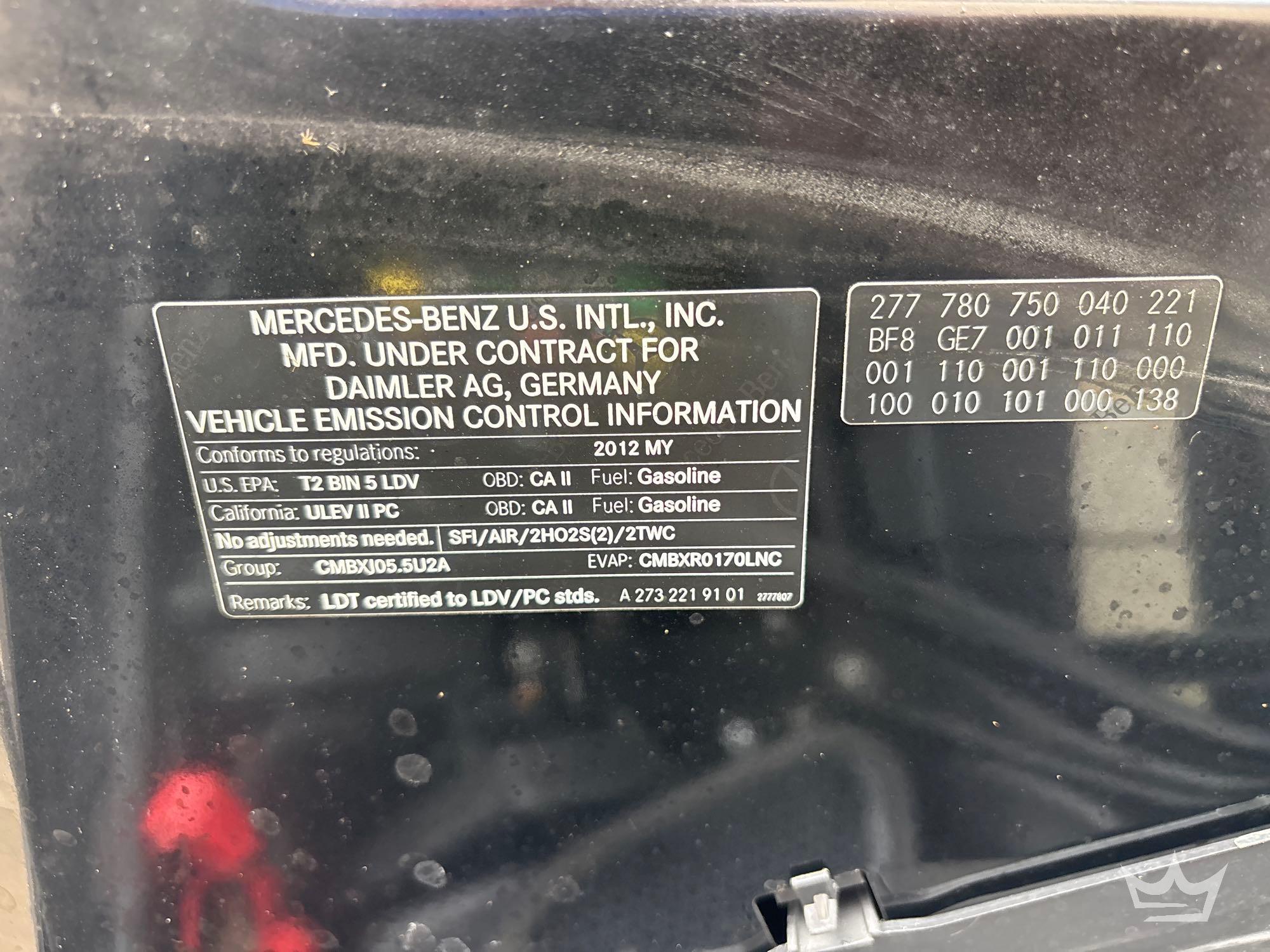 2012 Mercedes-Benz GL550