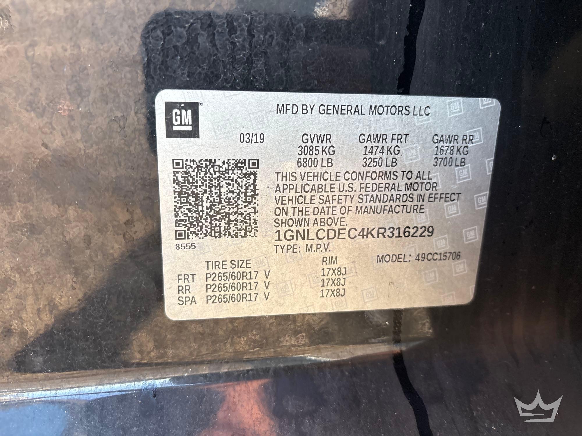 2019 Chevrolet TAHOE