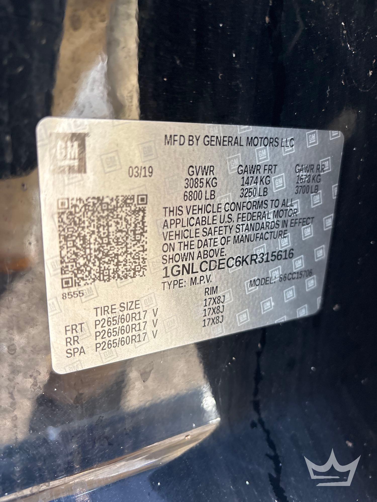 2019 Chevrolet TAHOE
