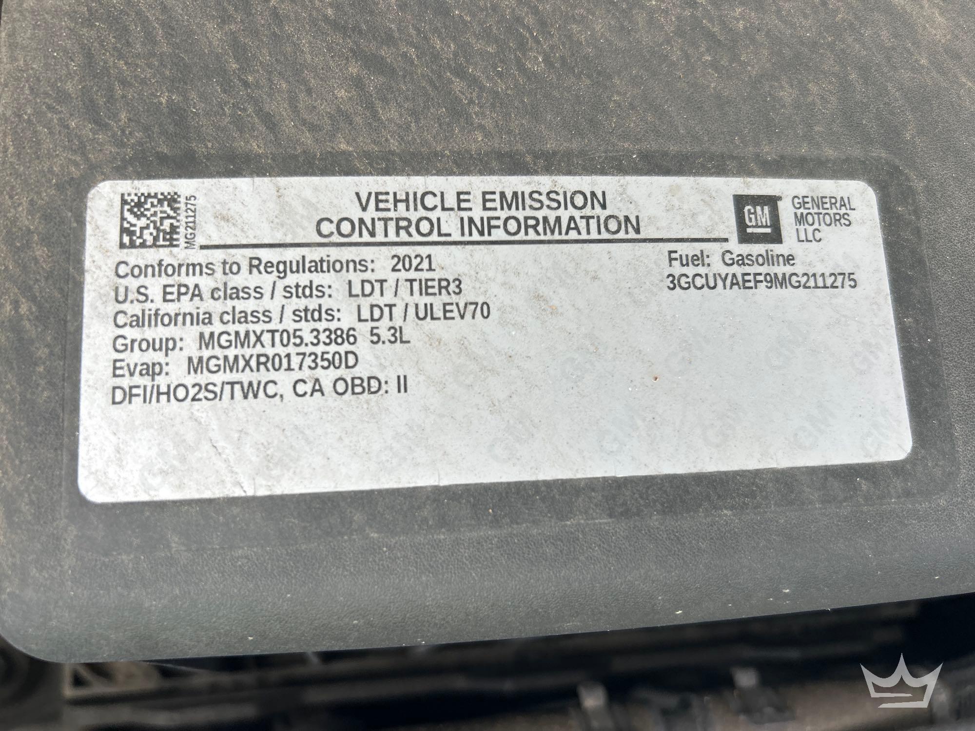 2021 Chevrolet SILVERADO 1500