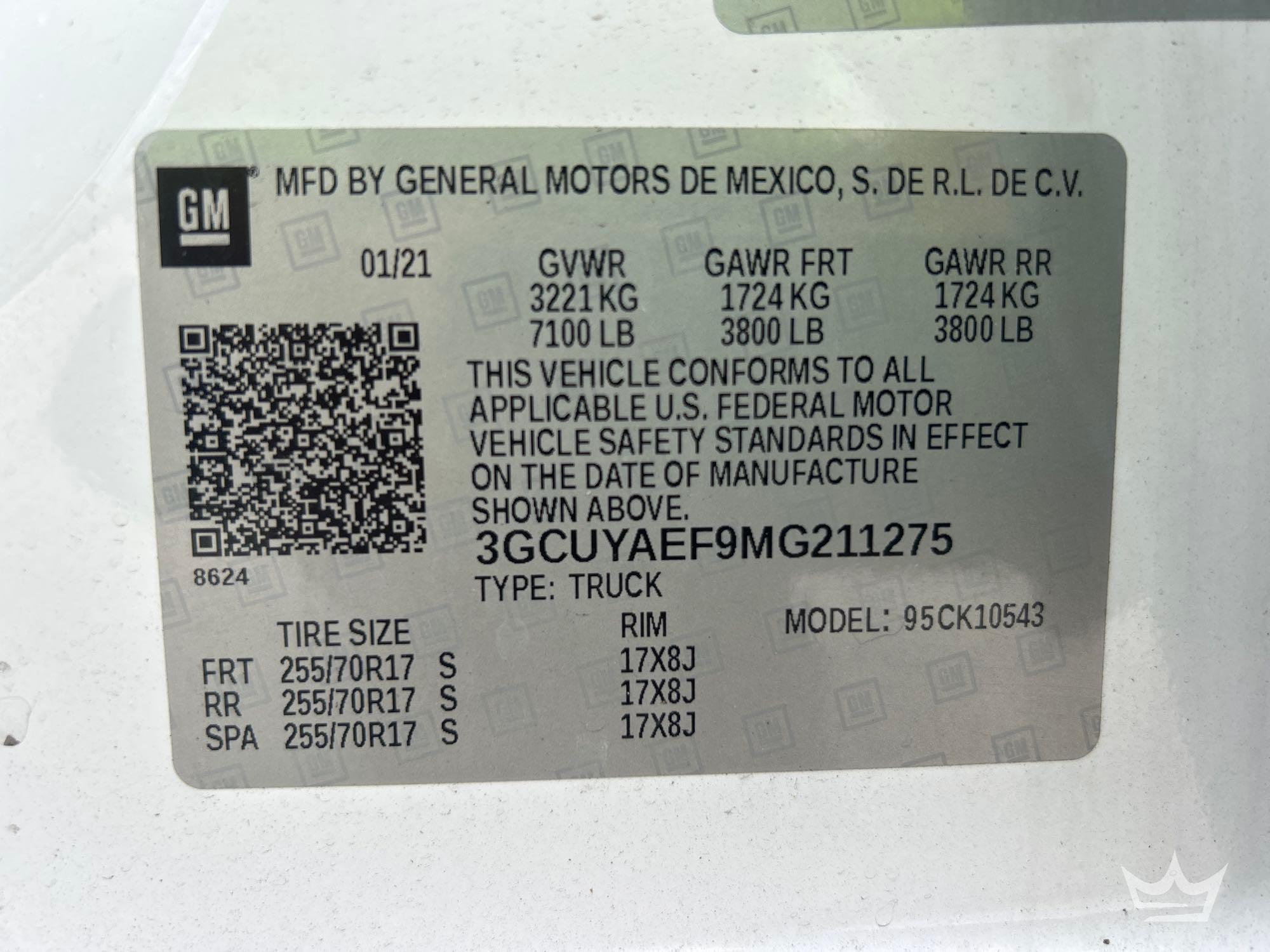 2021 Chevrolet SILVERADO 1500