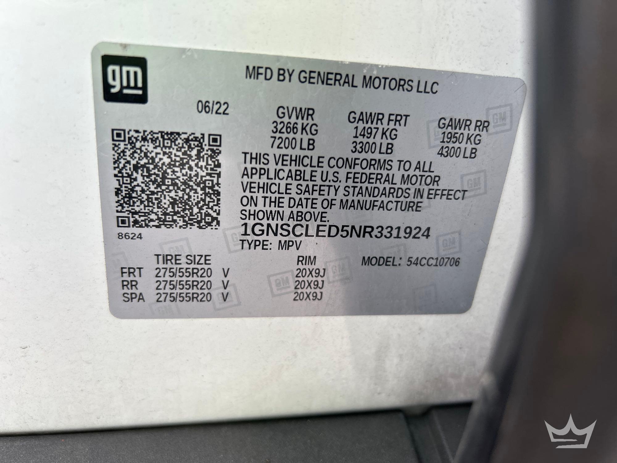 2022 Chevrolet TAHOE