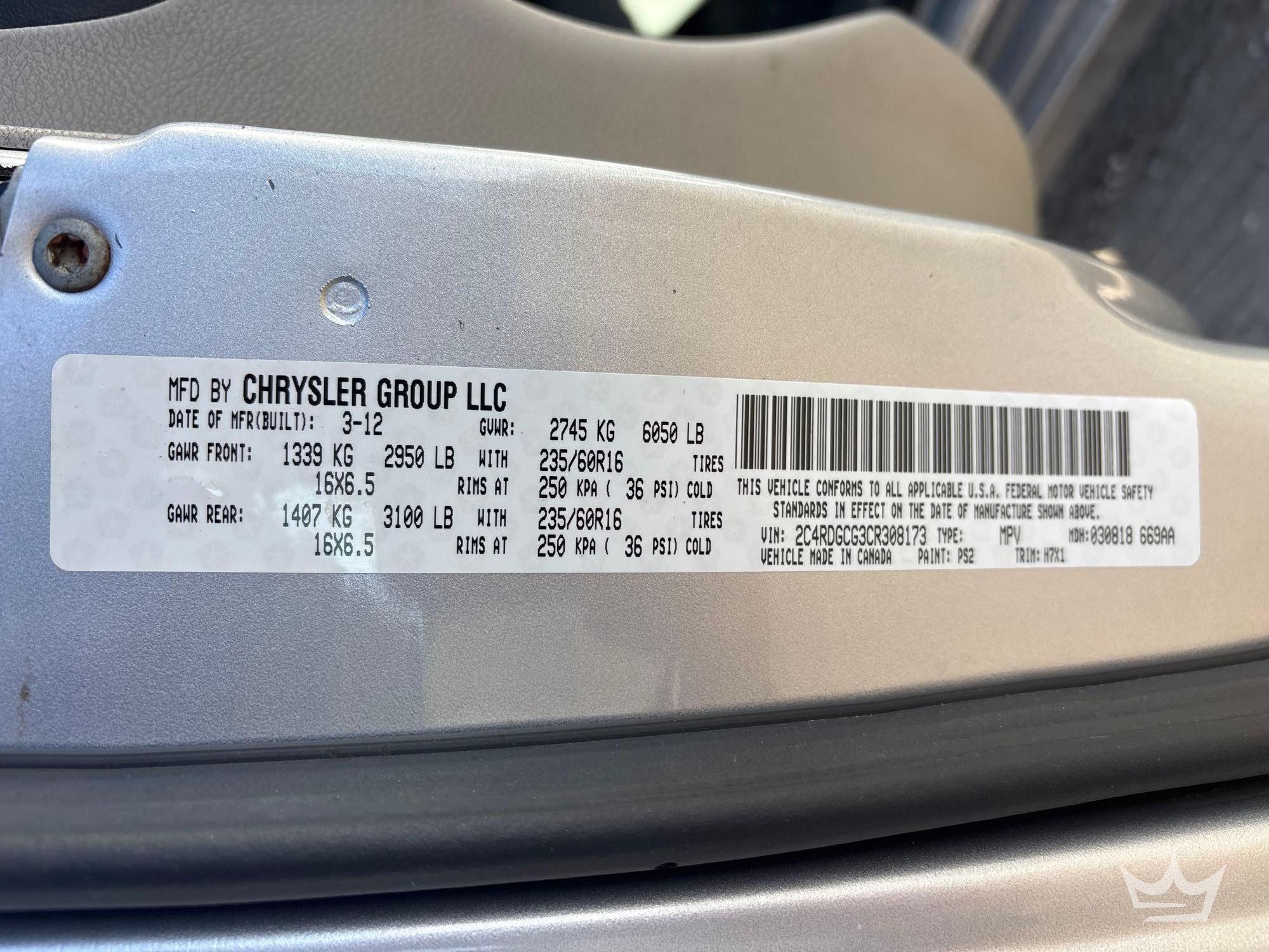 2012 Dodge Grand Caravan