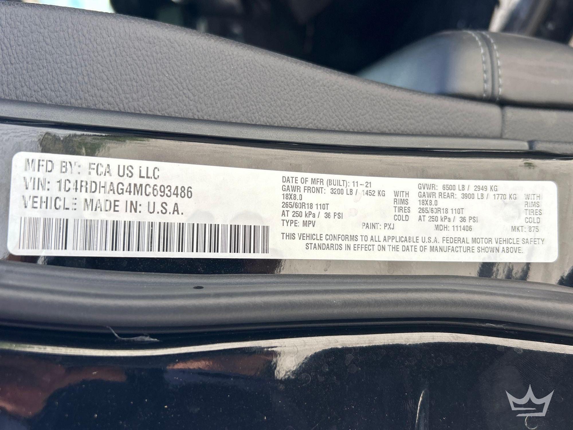 2021 Dodge DURANGO