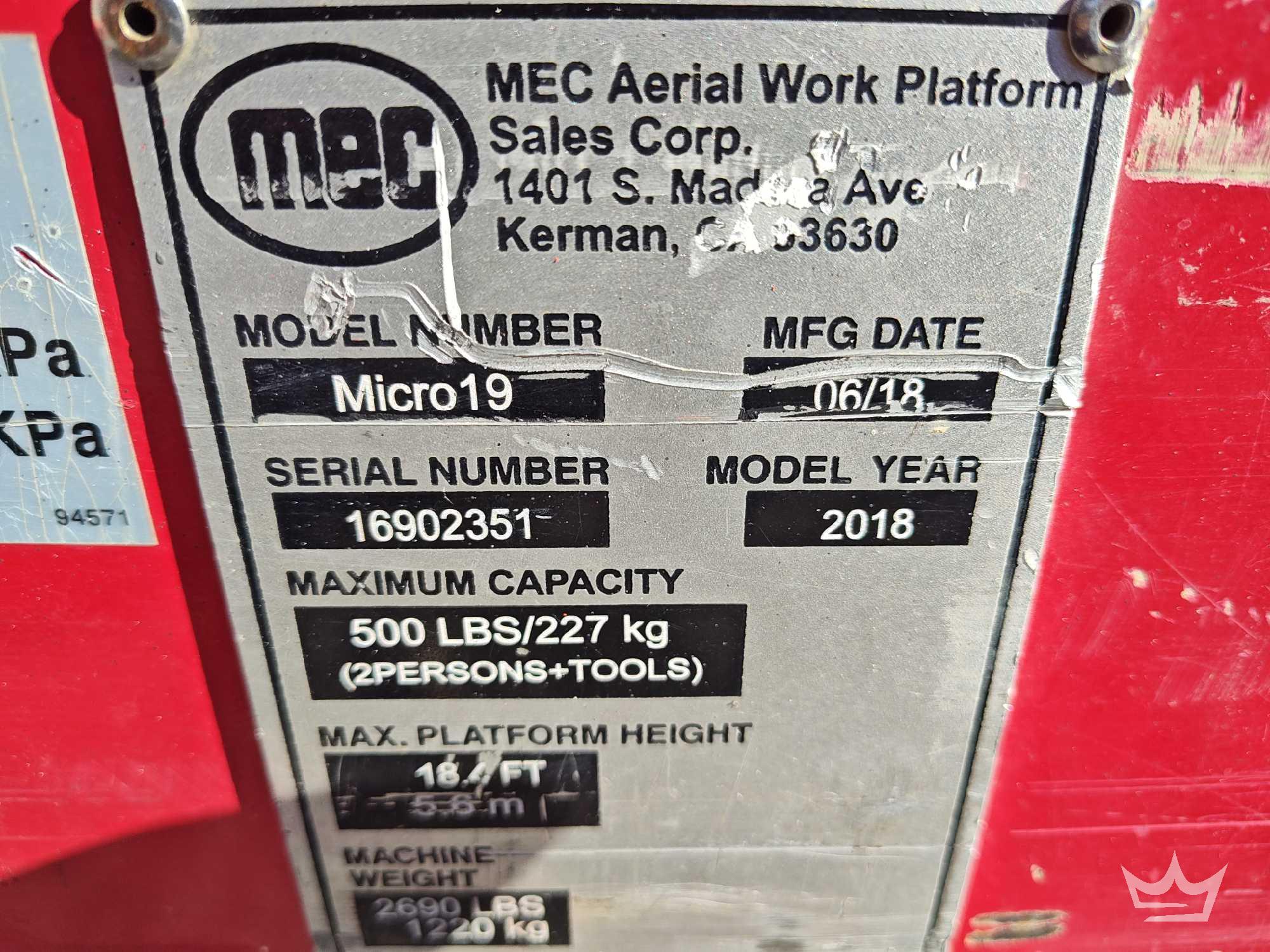 2018 Mec MICRO