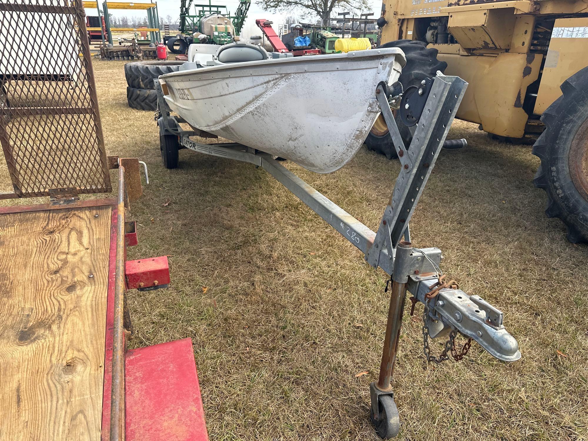 1965 SEMI-V 145V ALUMINUM BOAT