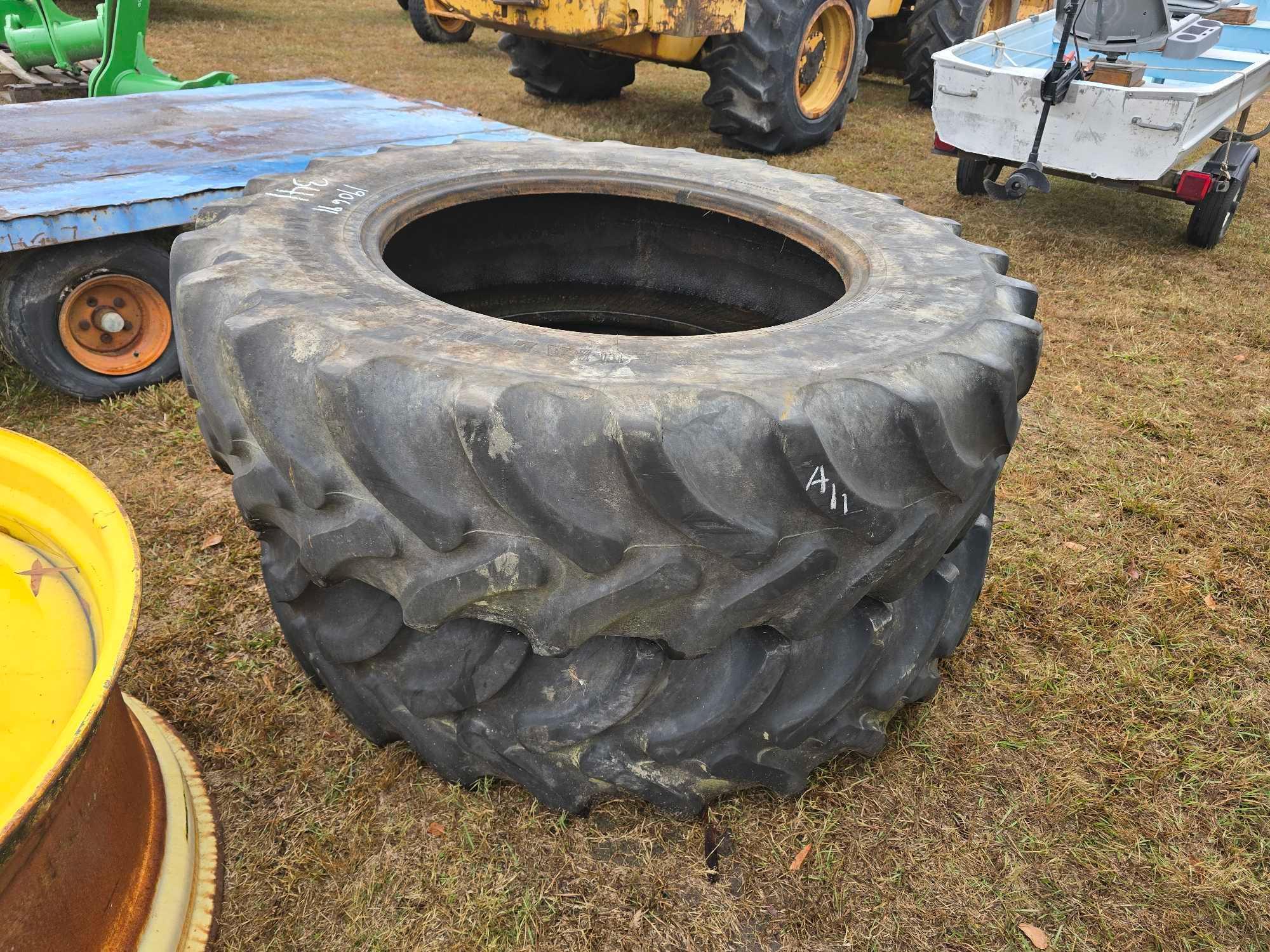 (2) 420/85R34 TRACTOR TIRES